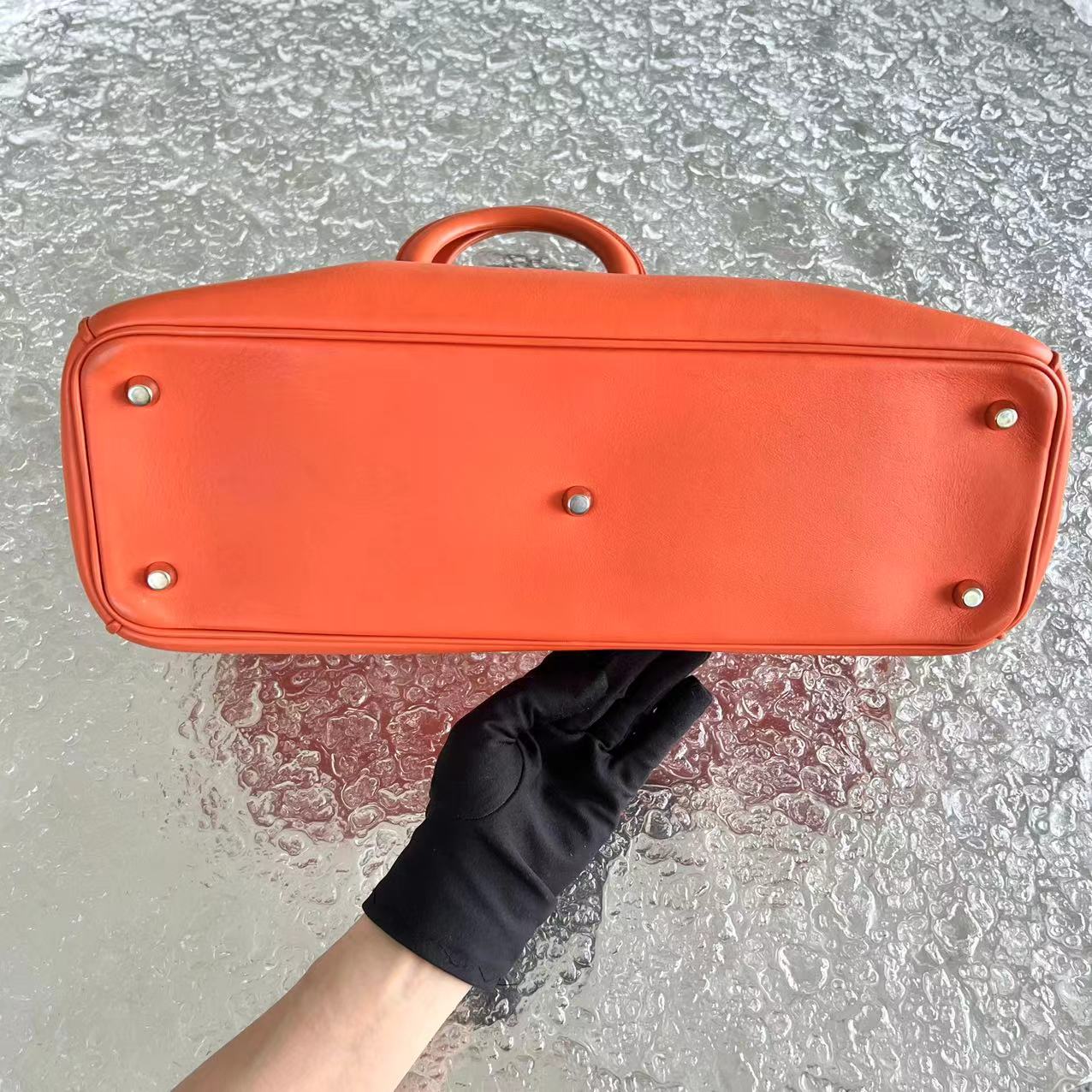 Dior Diorissimo Large Smooth Calfskin Orange Golden Hardware - Best Luxury Designers