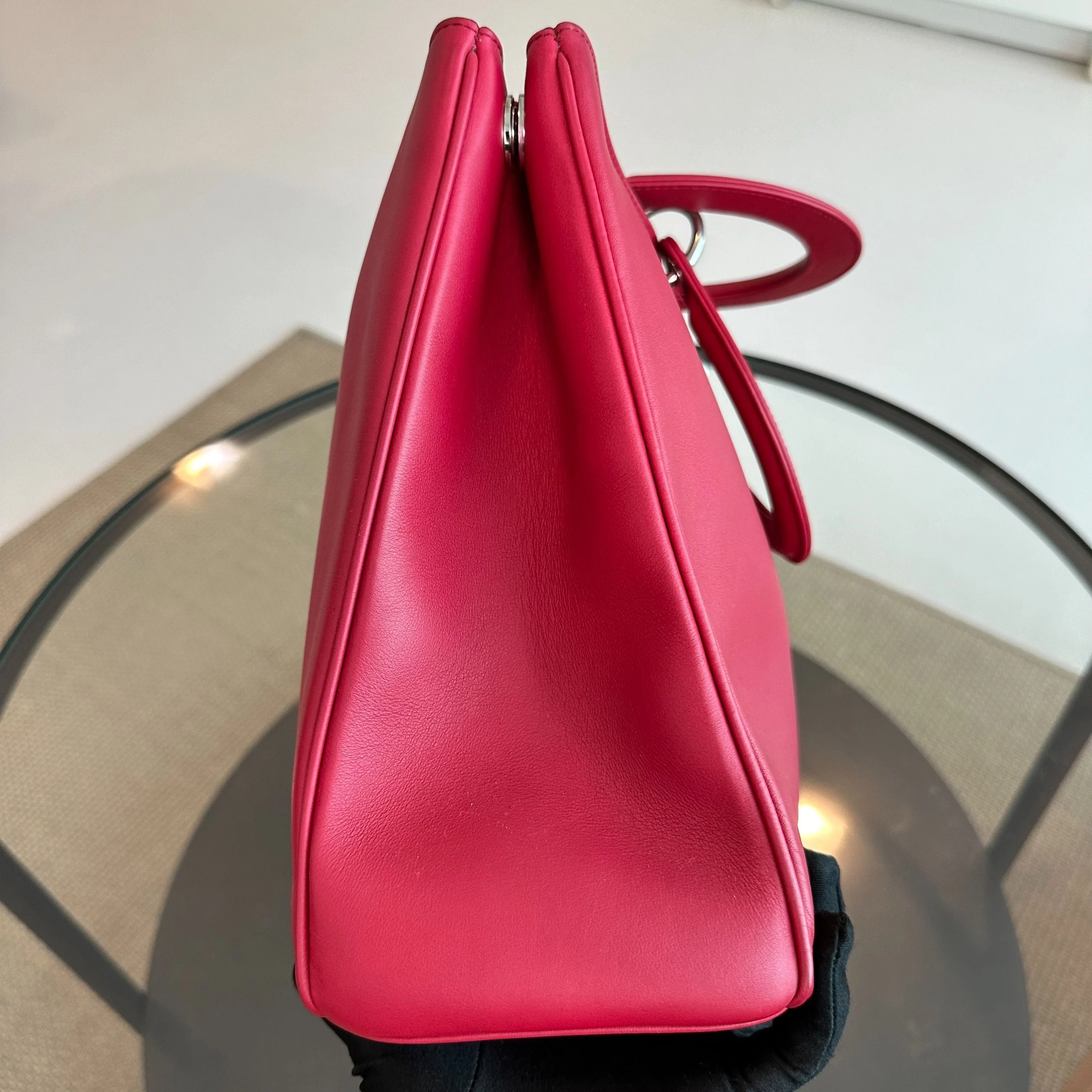 Dior Diorissimo Large Smooth Calfskin Pink SHW - Best Luxury Designers