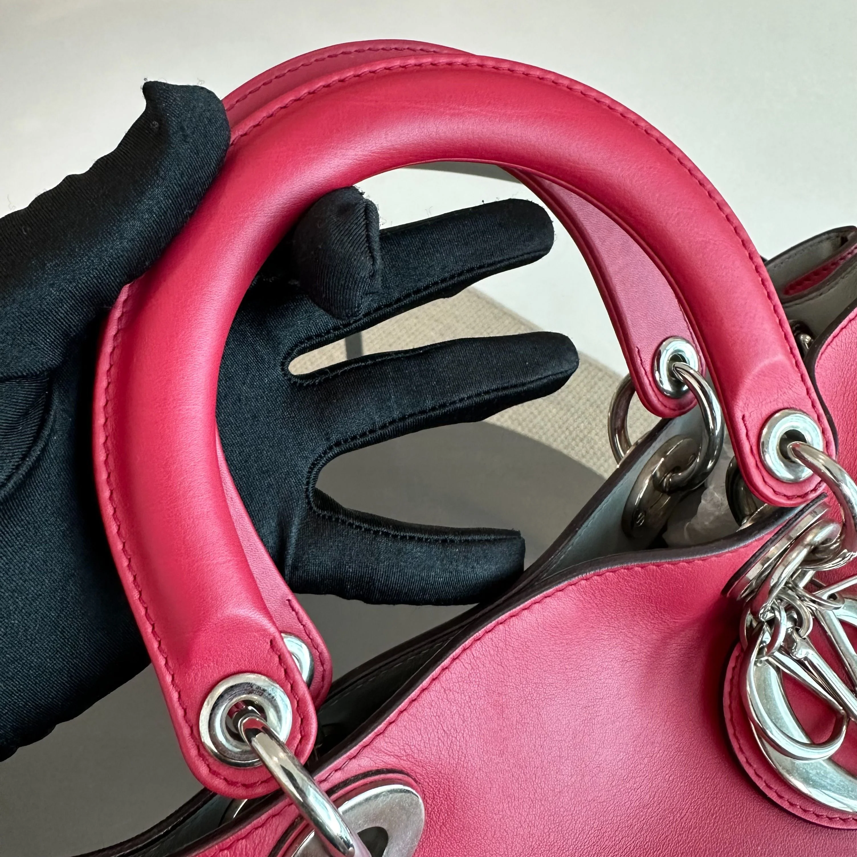 Dior Diorissimo Large Smooth Calfskin Pink SHW - Best Luxury Designers