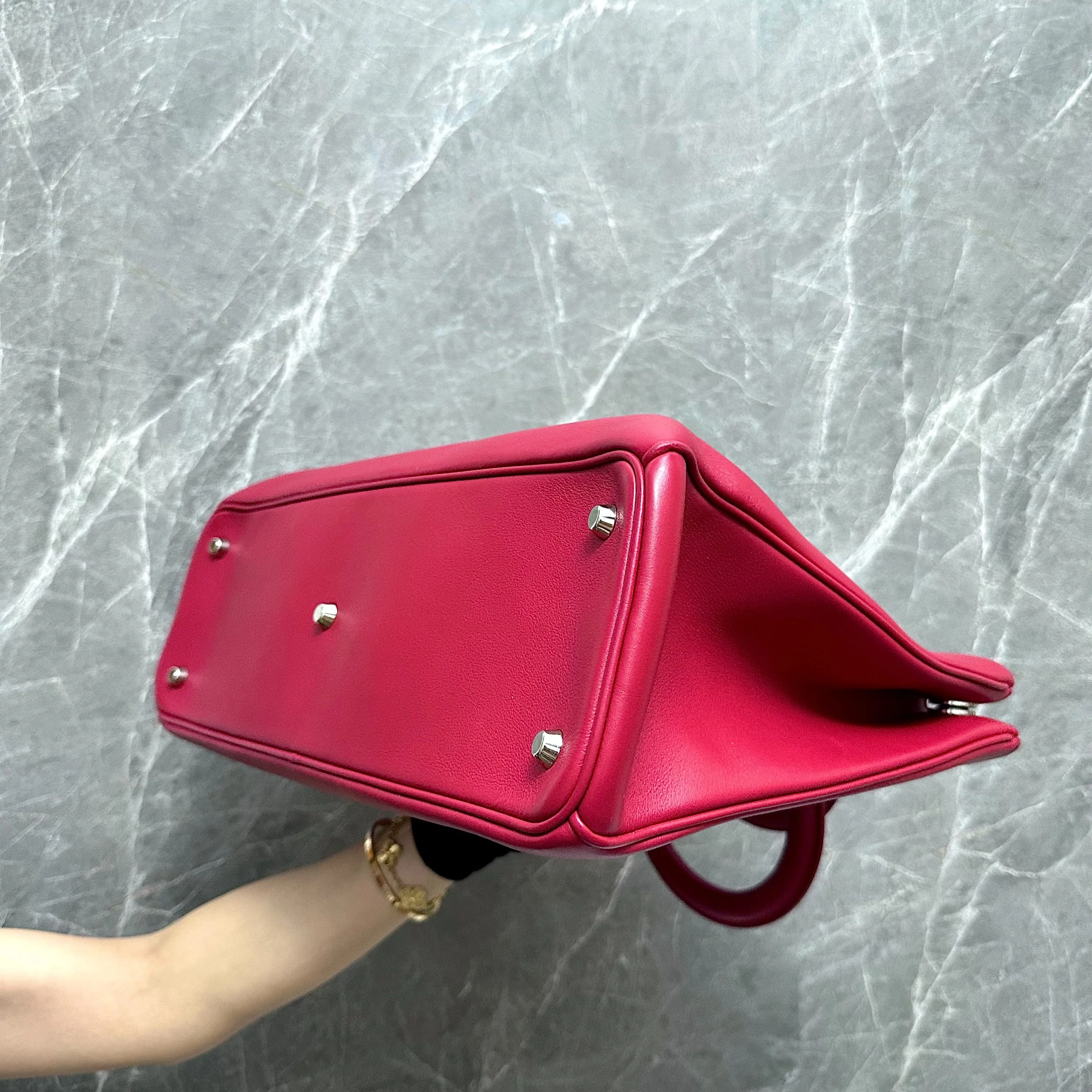 Dior Diorissimo Large Smooth Calfskin Red SHW - Best Luxury Designers