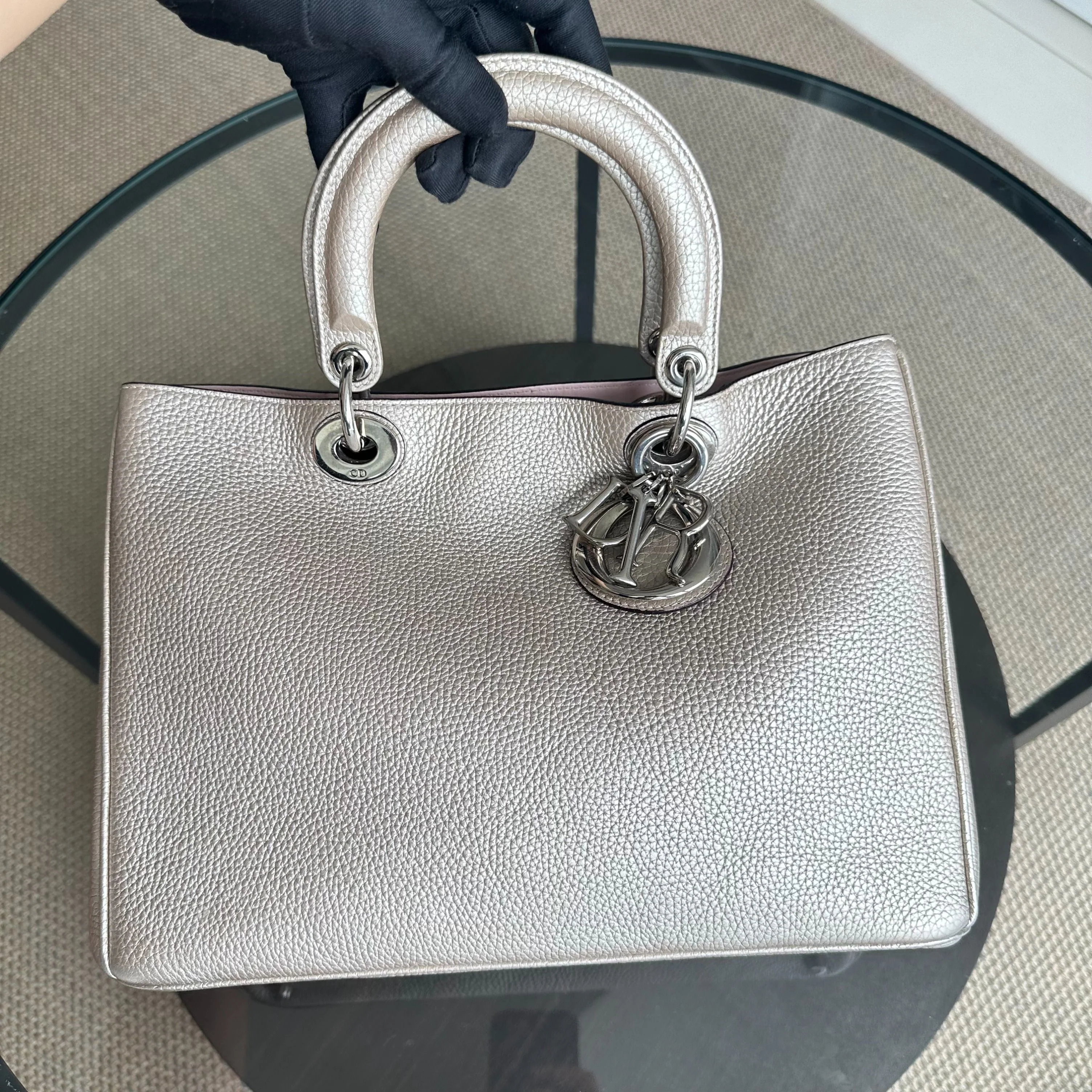 Dior Diorissimo Medium 31CM Grained Calfskin Gold GHW - Best Luxury Designers