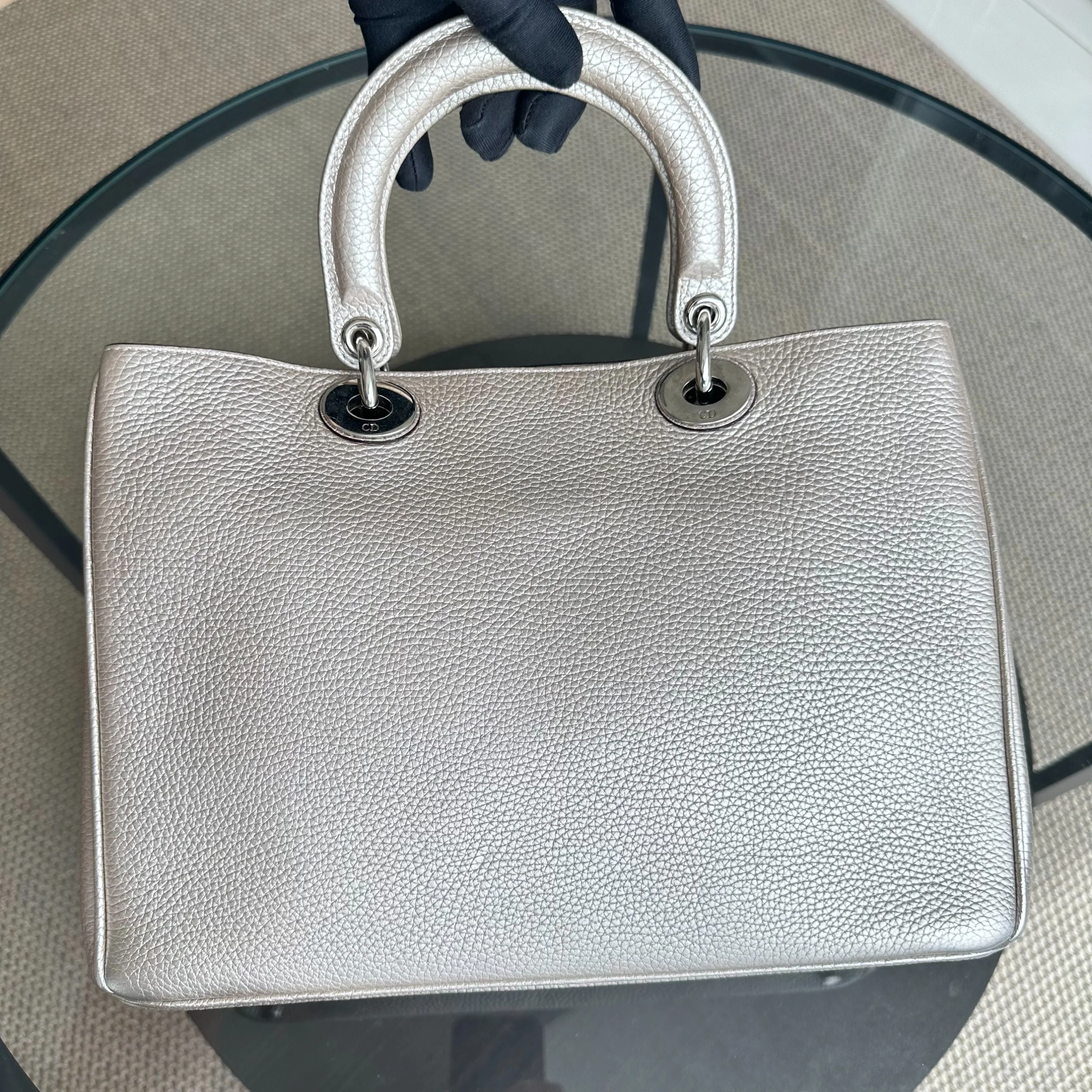 Dior Diorissimo Medium 31CM Grained Calfskin Gold GHW - Best Luxury Designers