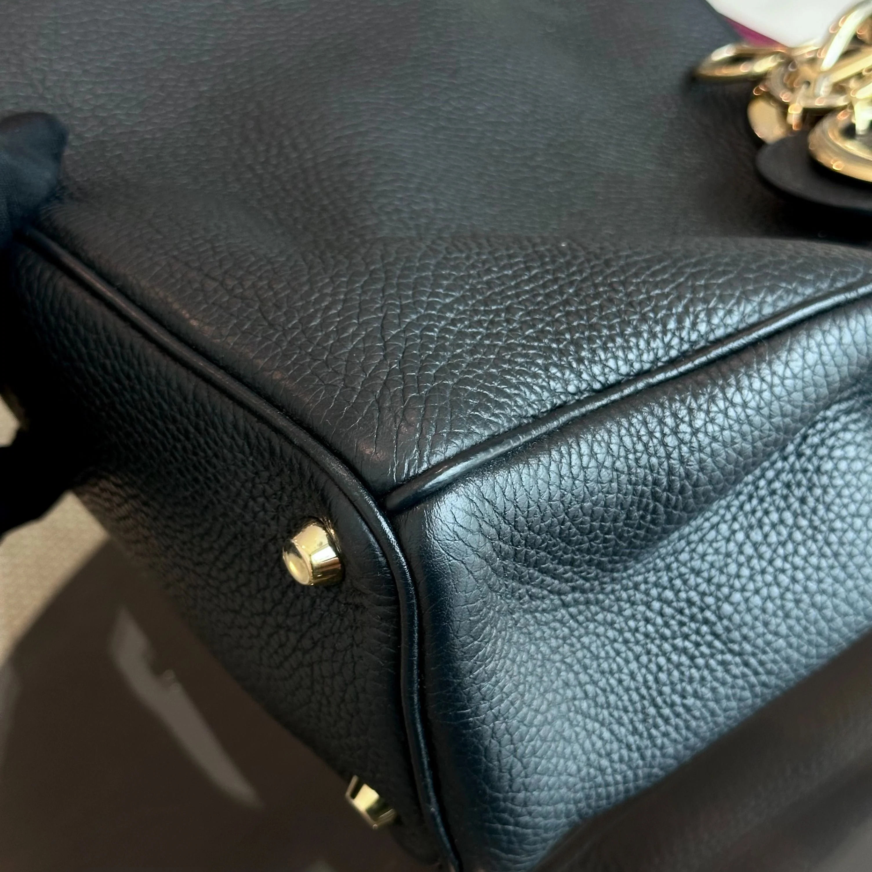 Dior Diorissimo Medium Grained Calfskin Black GHW - Best Luxury Designers