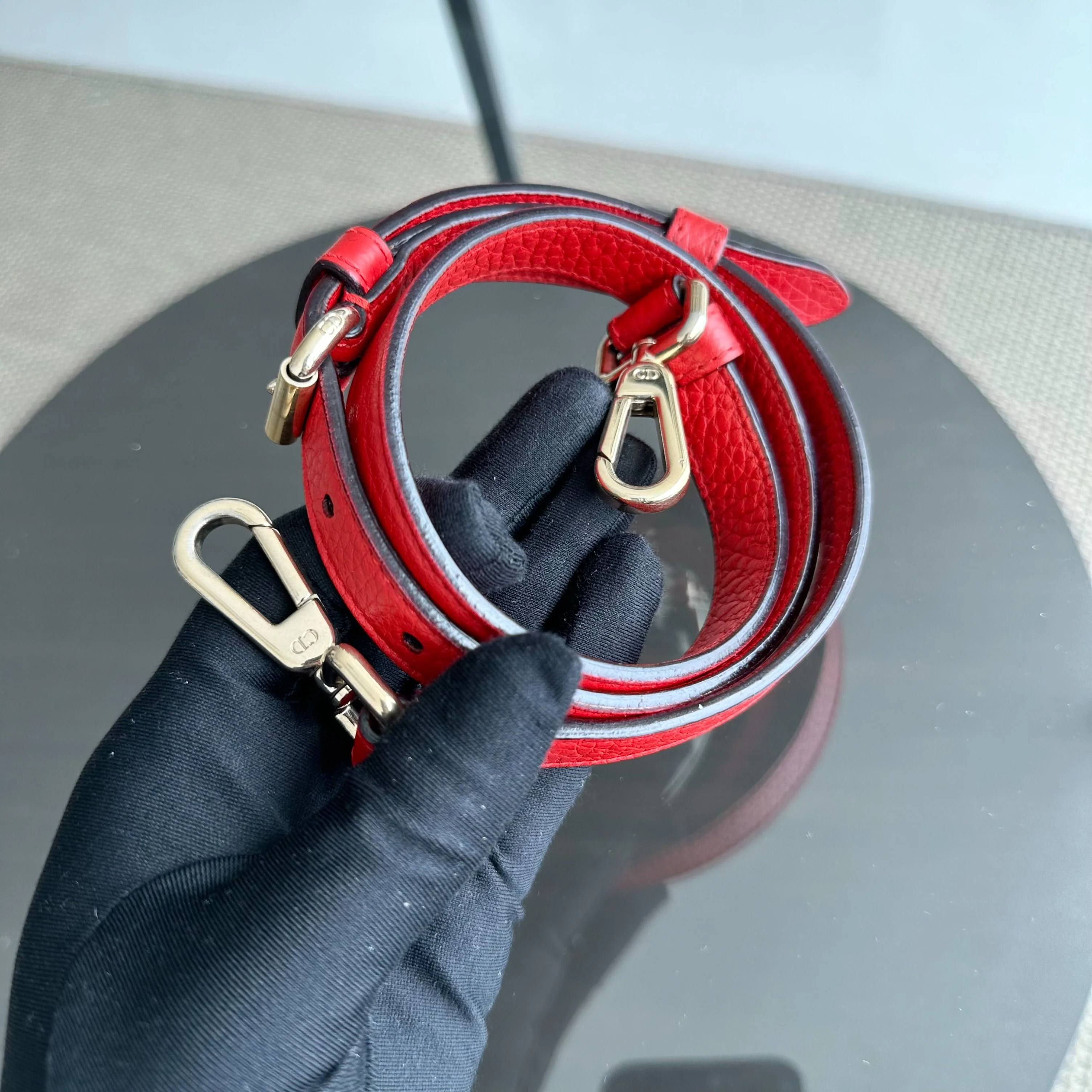 Dior Diorissimo Medium Grained Calfskin Red GHW - Best Luxury Designers