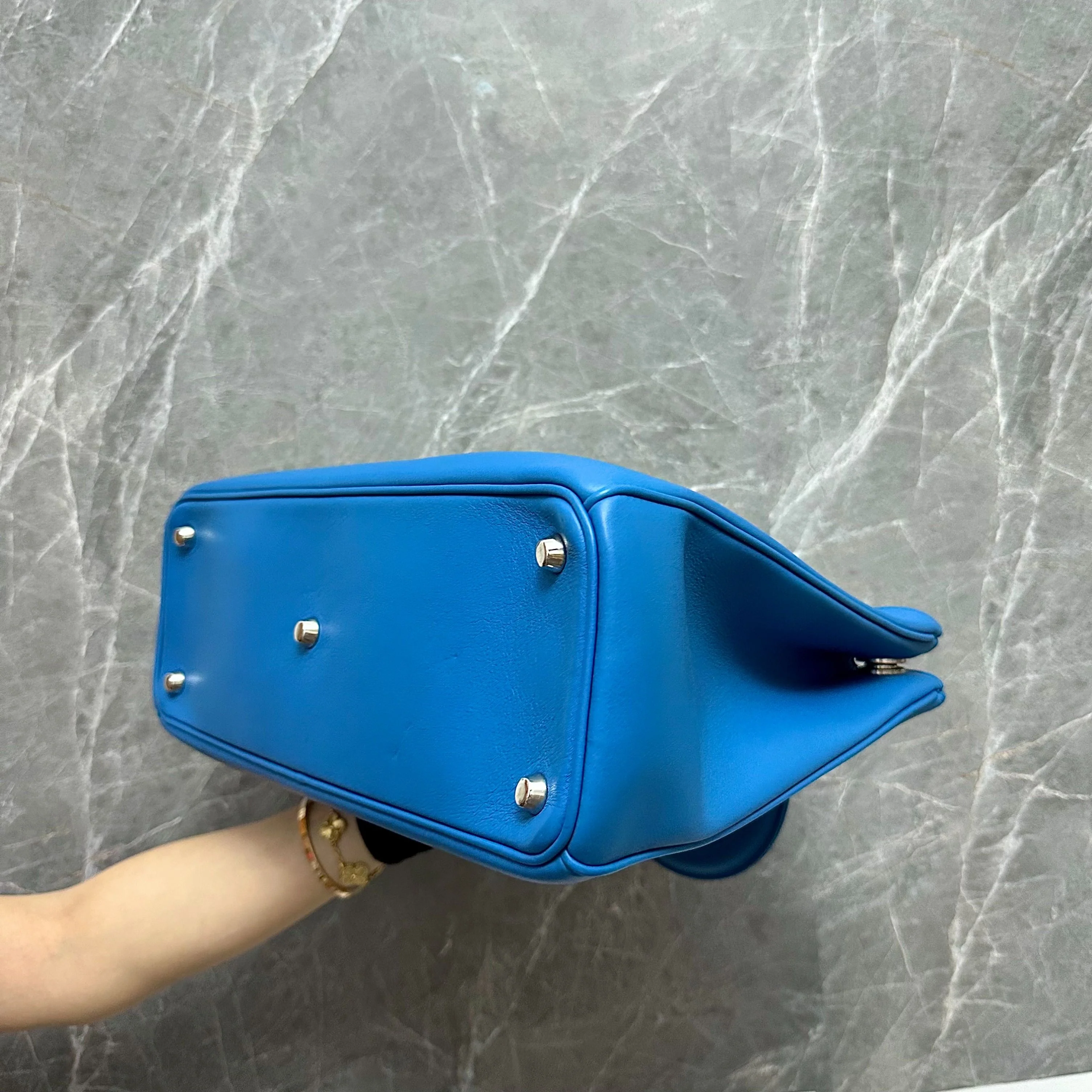 Dior Diorissimo Medium Smooth Calfskin Blue SHW - Best Luxury Designers