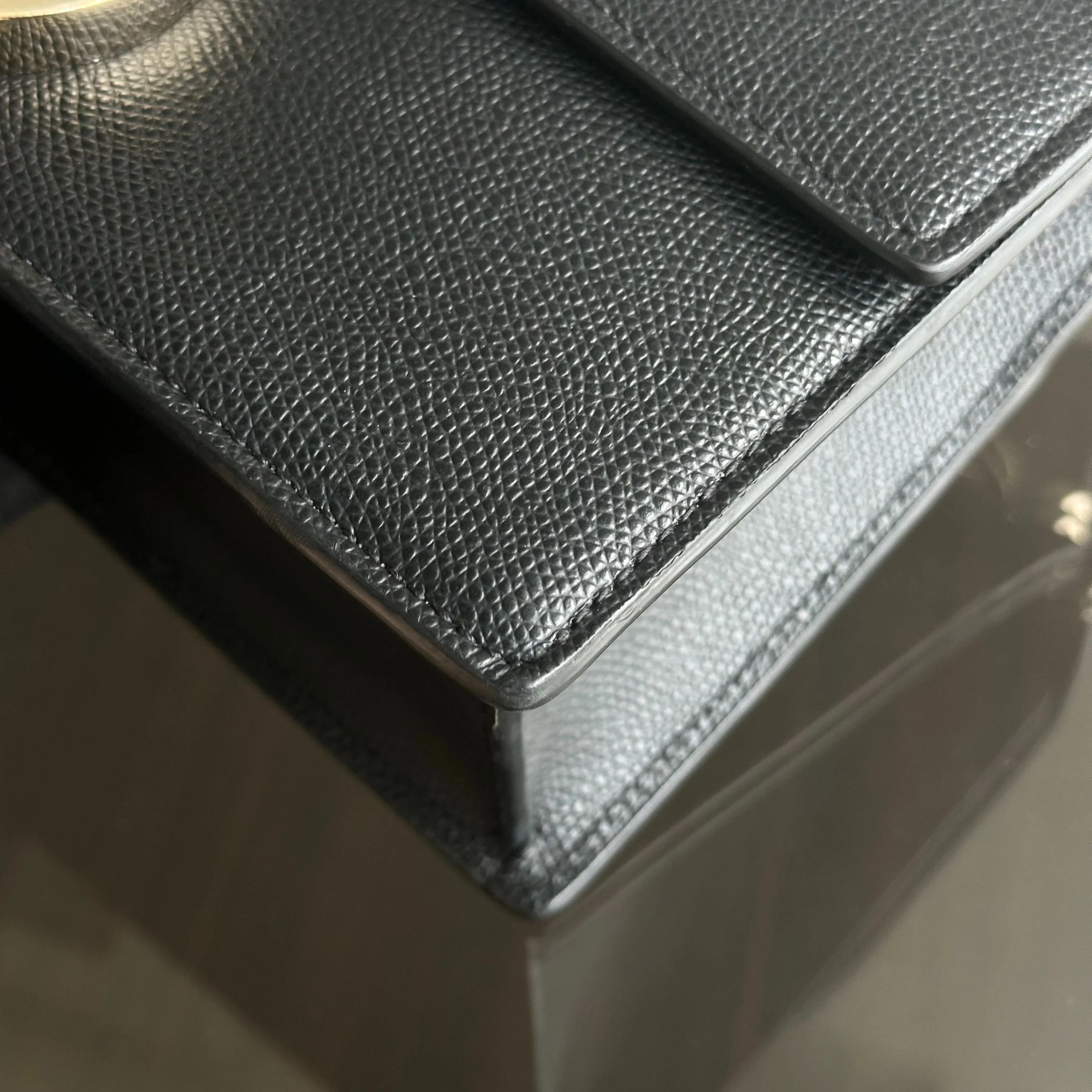 Dior East West Montaigne 30 Grained Calfskin Black LGHW - Best Luxury Designers