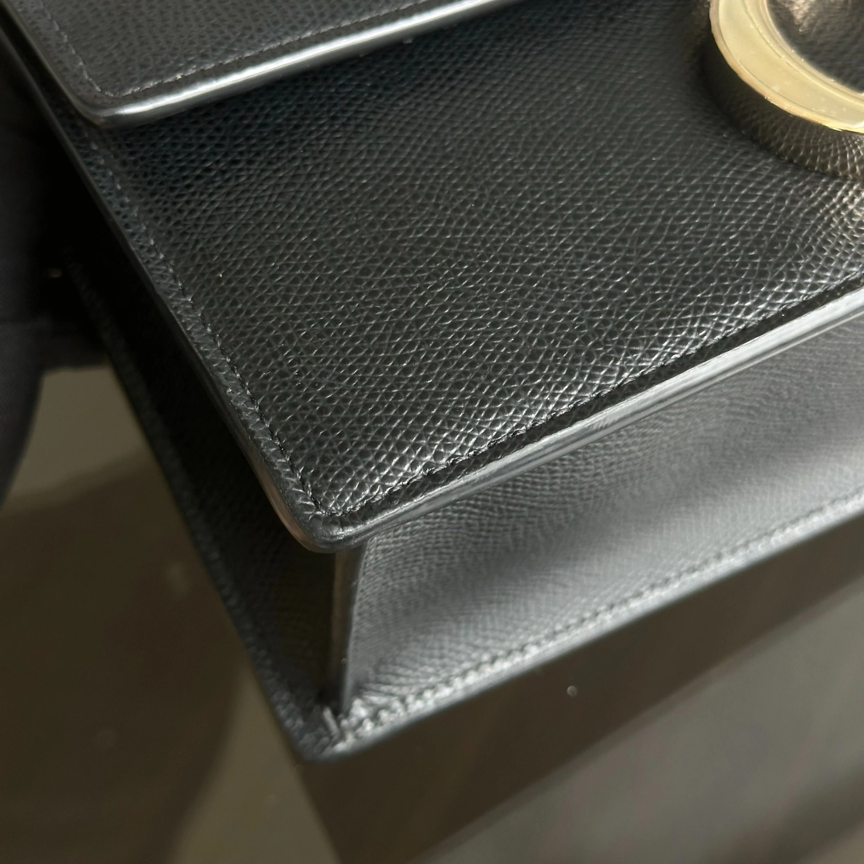 Dior East West Montaigne 30 Grained Calfskin Black LGHW - Best Luxury Designers