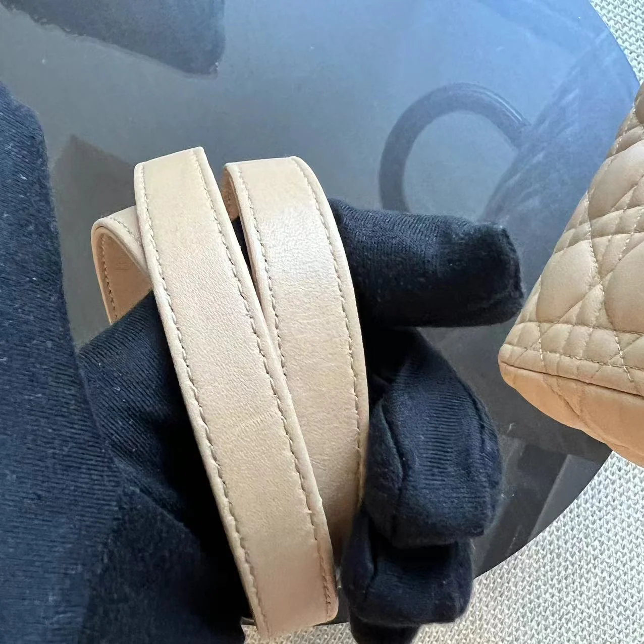 Dior Lady Large Cannage Lambskin Beige SHW - Best Luxury Designers