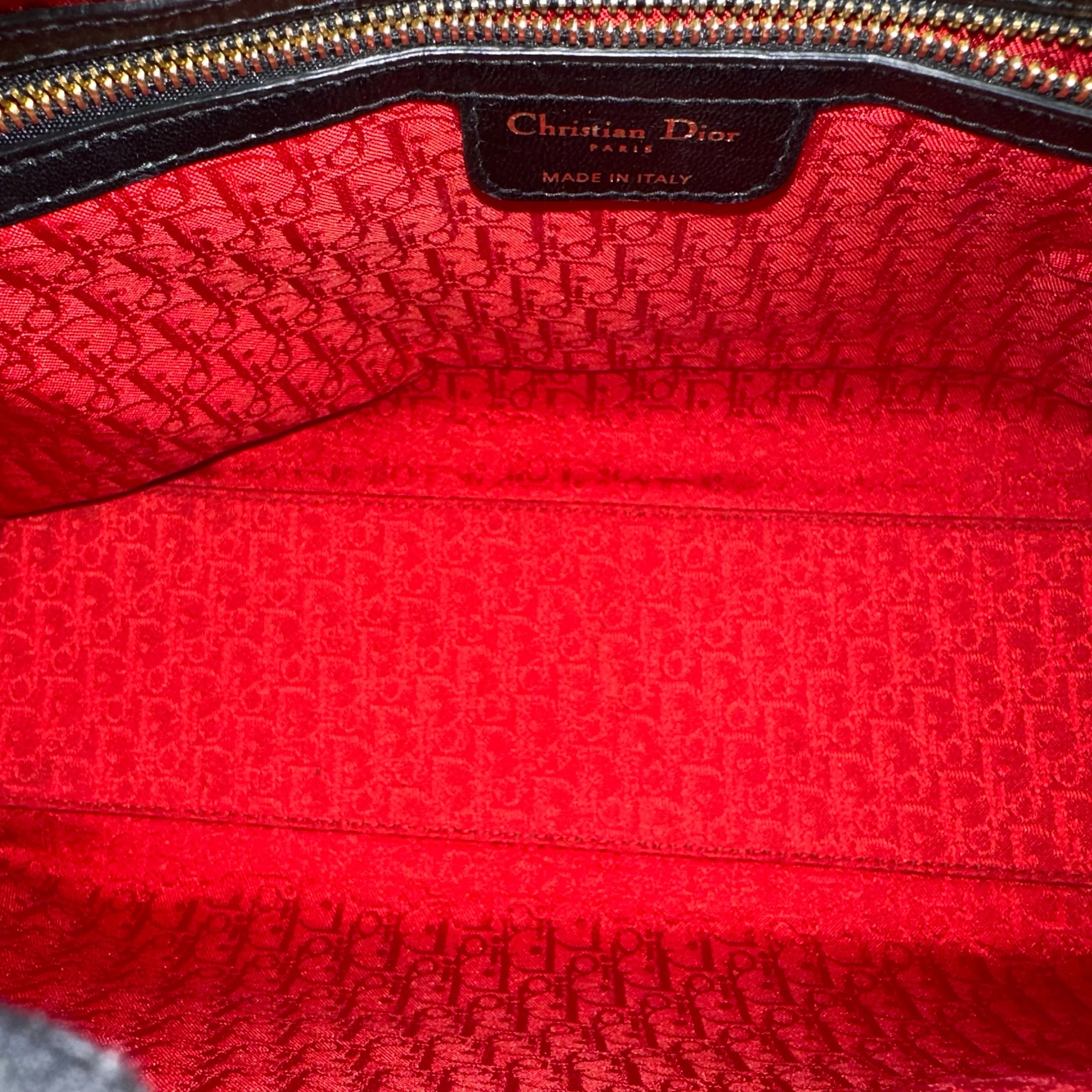 Dior Lady Large Lambskin Cannage Black GHW - Best Luxury Designers