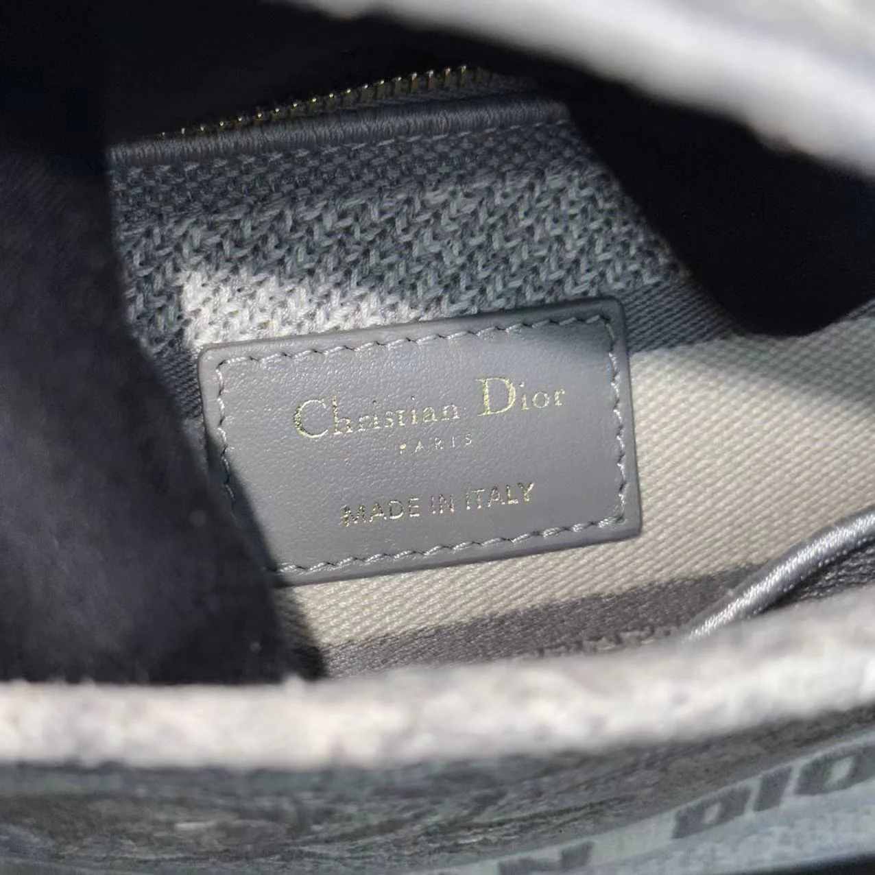 Dior Lady Medium D-Lite Toile de Joue Embroidery Grey LGHW - Best Luxury Designers