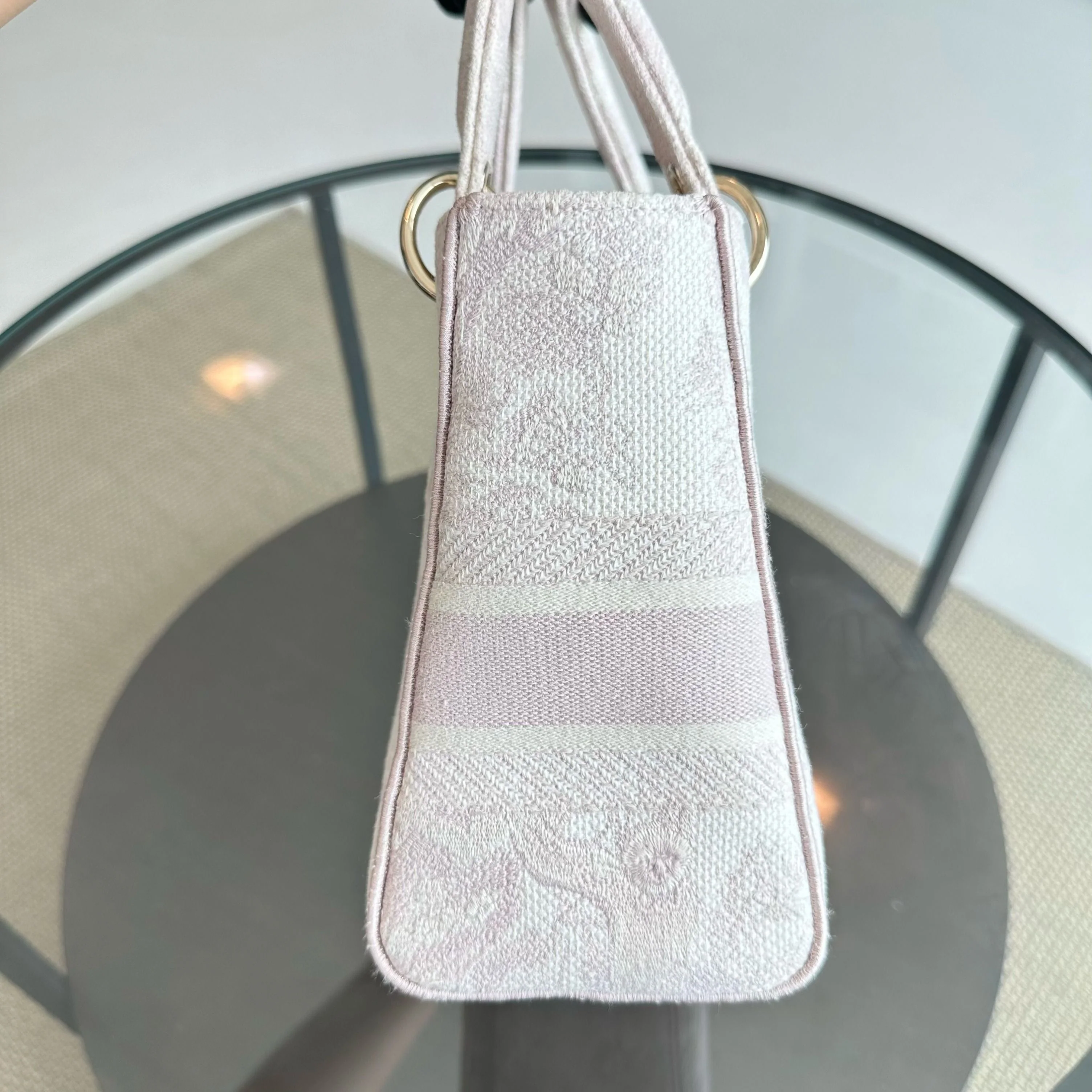 Dior Lady Medium D-Lite Toile de Jouy Embroidery LGHW - Best Luxury Designers
