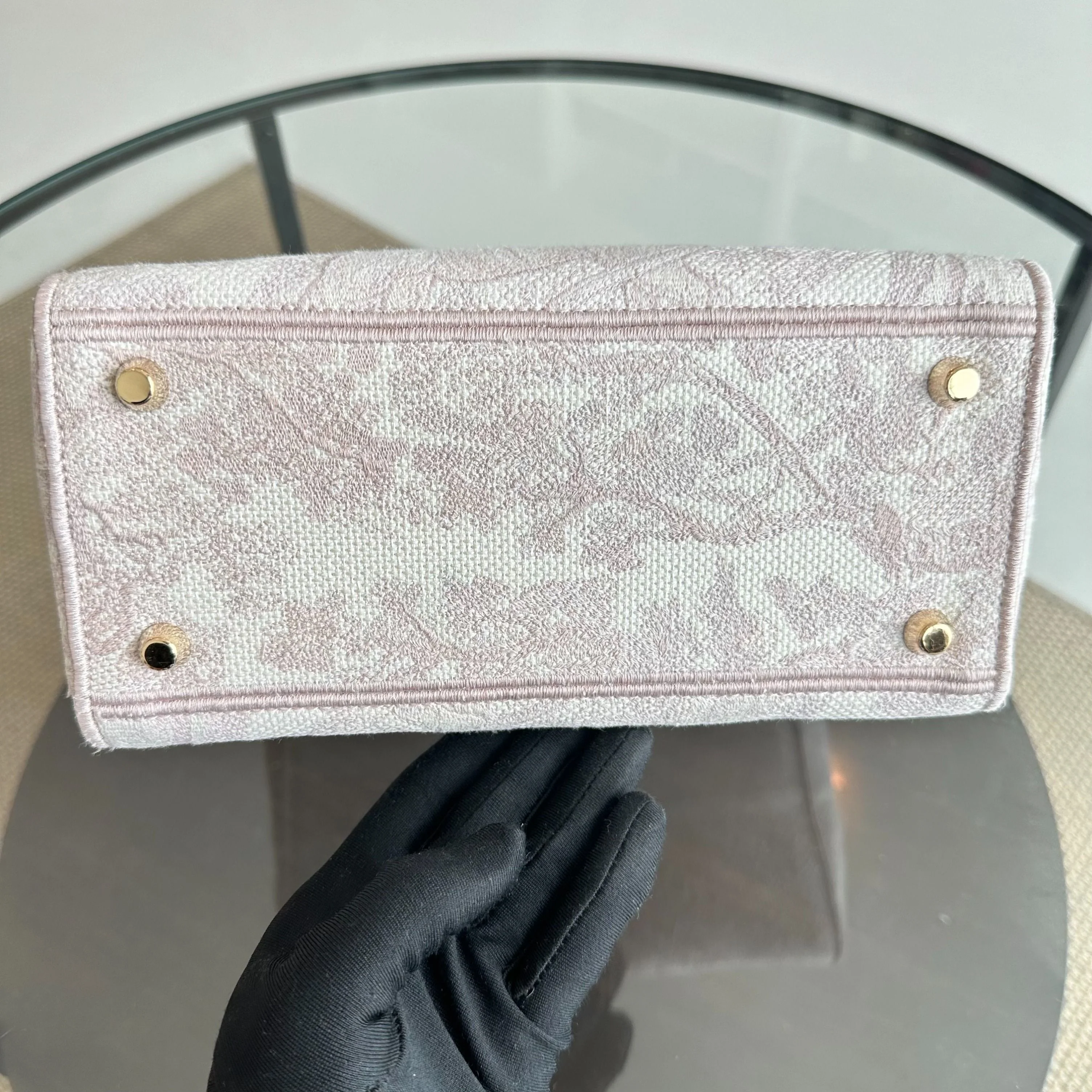 Dior Lady Medium D-Lite Toile de Jouy Embroidery LGHW - Best Luxury Designers