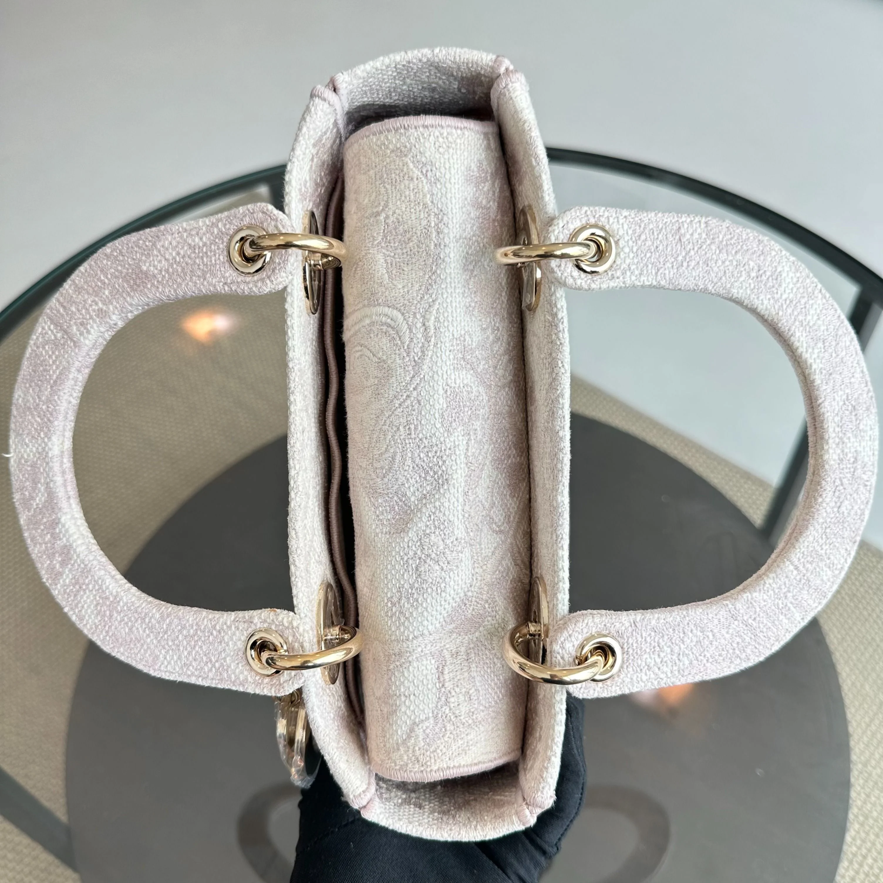 Dior Lady Medium D-Lite Toile de Jouy Embroidery LGHW - Best Luxury Designers