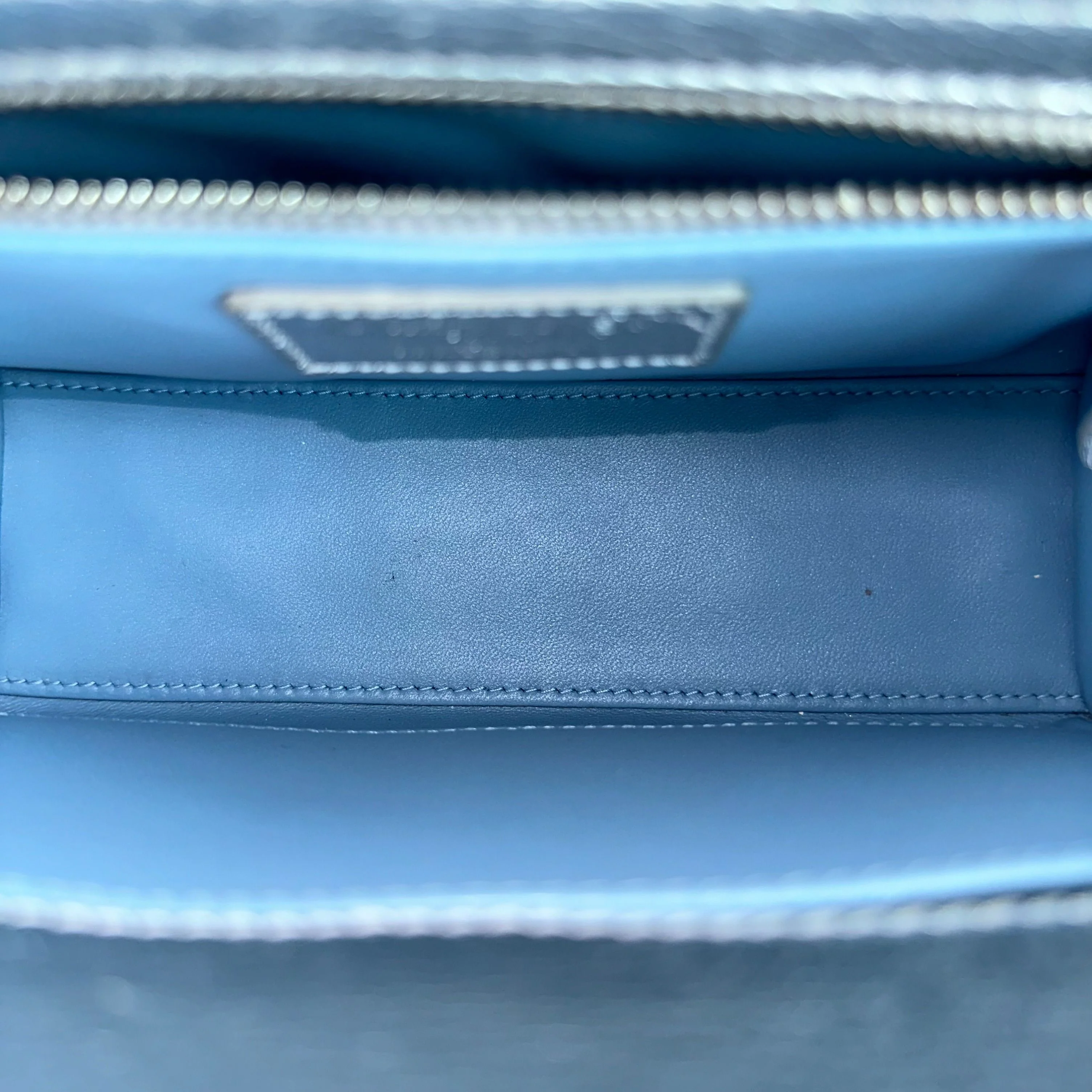 Dior Lady Metallic Calfskin Silver Limited Edition Badge Charm ABC SHW - Best Luxury Designers