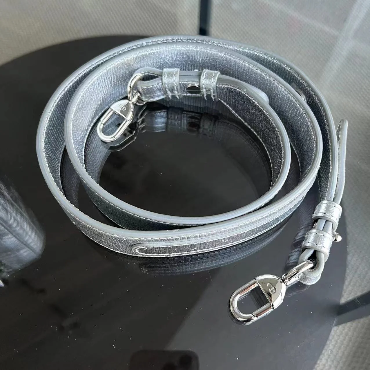 Dior Lady Small Metallic Calfskin Cannage ABC MyABC Silver Hardware - Best Luxury Designers