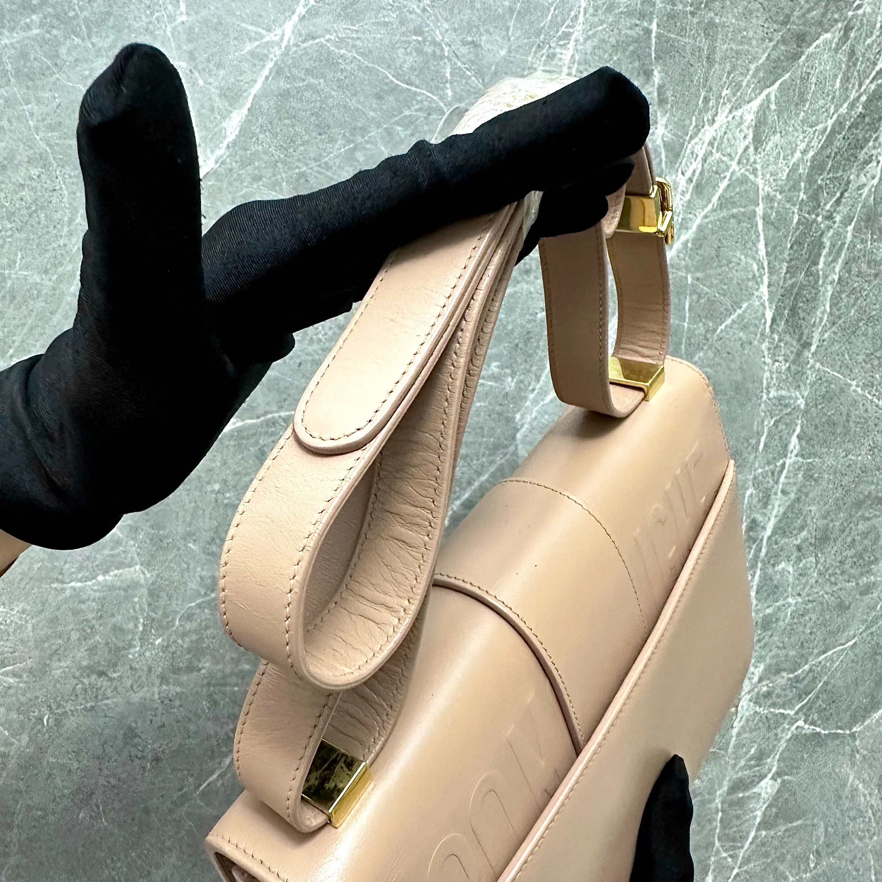 Dior Montaigne 30 Calfskin Medium Beige Shoulder Bag GHW - Best Luxury Designers