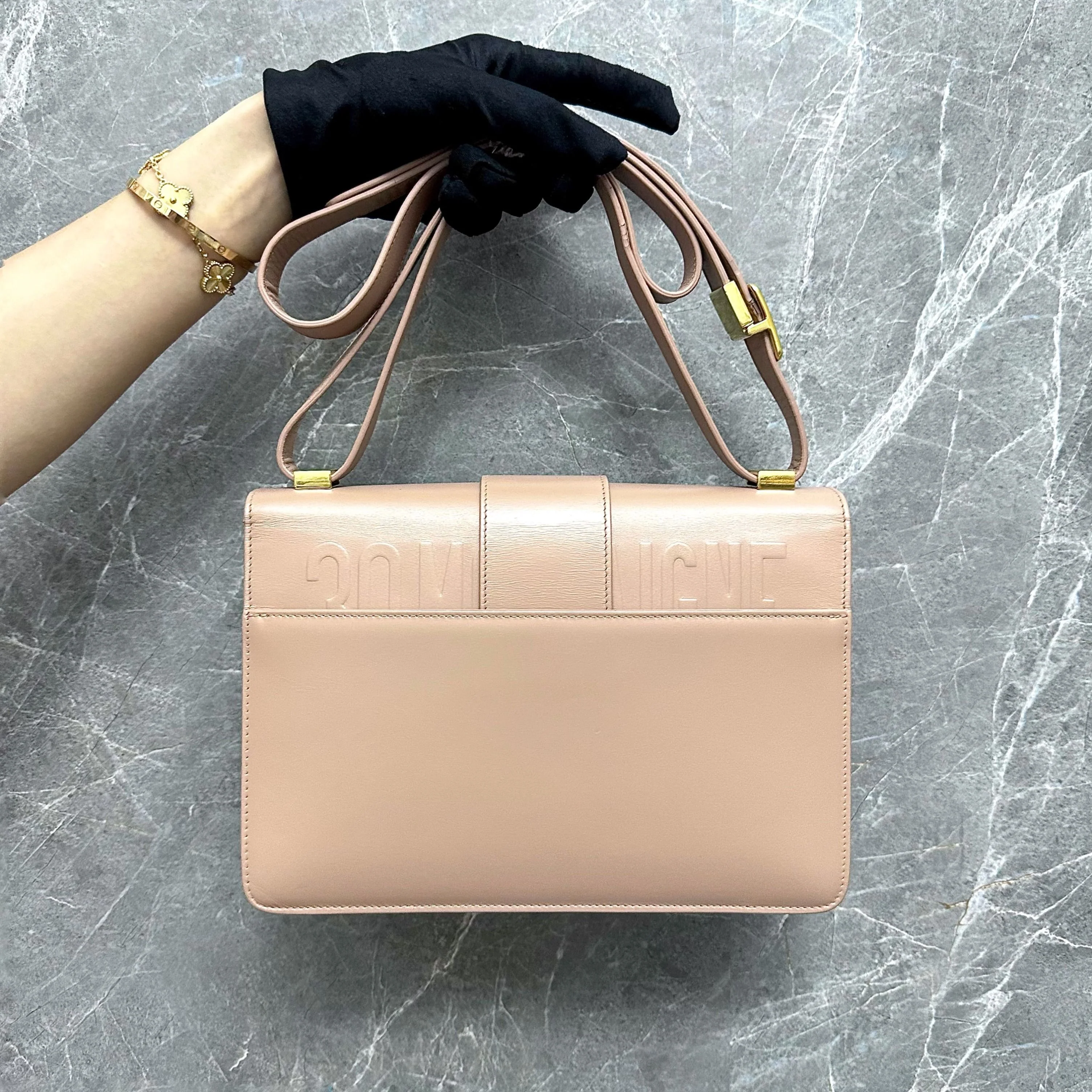 Dior Montaigne 30 Calfskin Medium Beige Shoulder Bag GHW - Best Luxury Designers