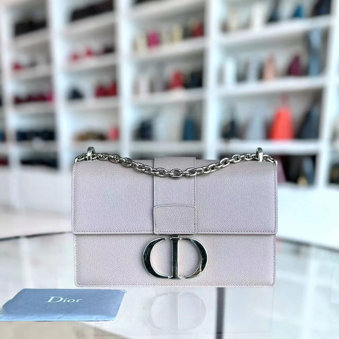 Dior Montaigne 30 East West Grained Calfskin Light Pink Golden Hardware - Best Luxury Designers