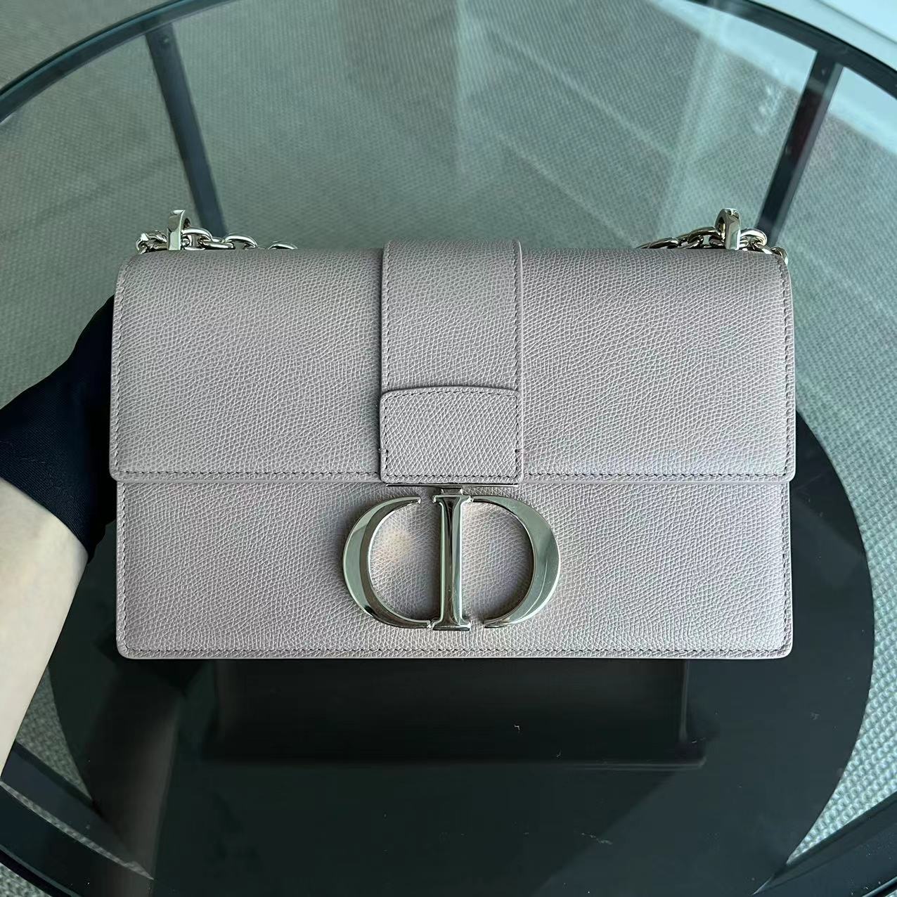 Dior Montaigne 30 East West Grained Calfskin Light Pink Golden Hardware - Best Luxury Designers