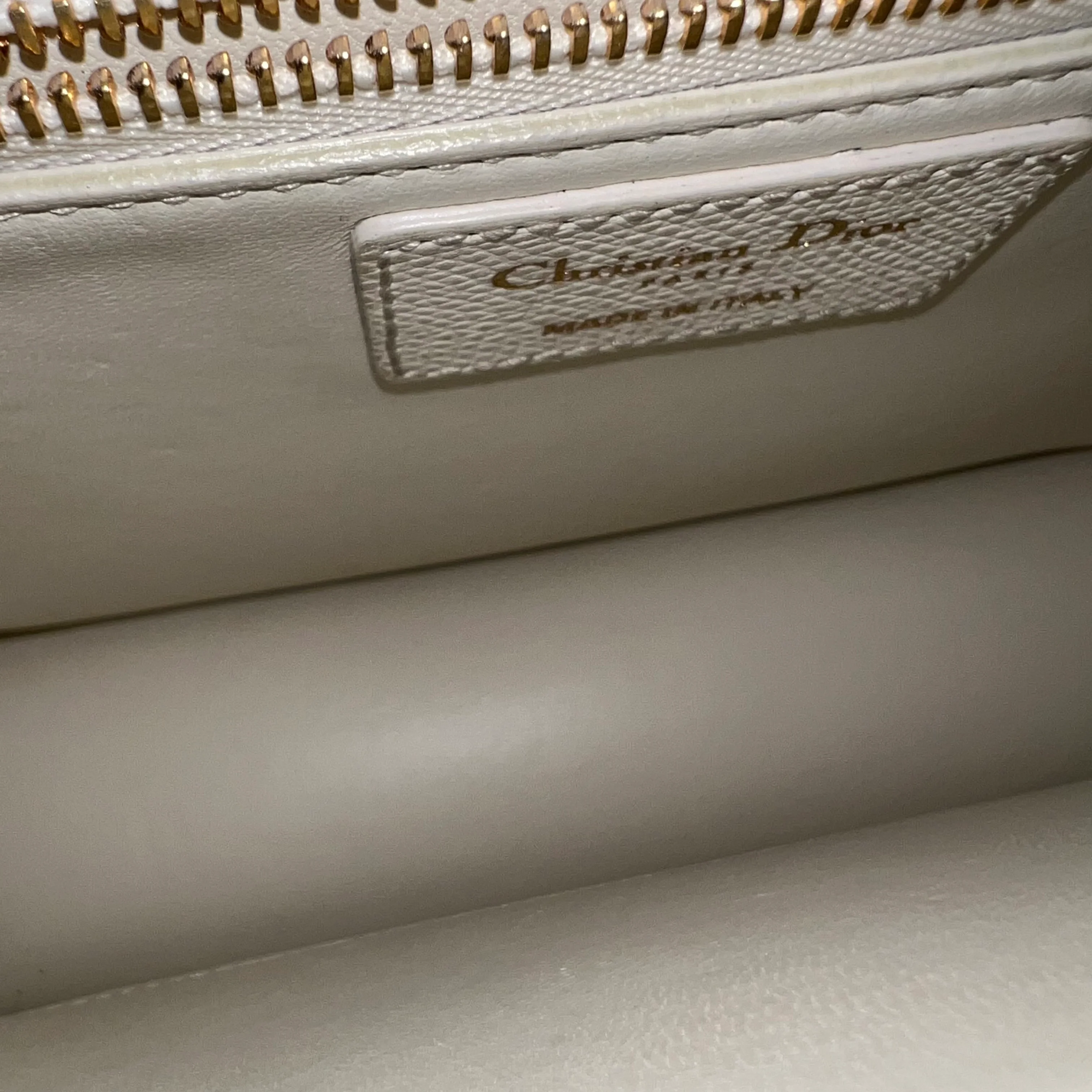 Dior Montaigne 30 Grained Calfskin White Golden Hardware - Best Luxury Designers