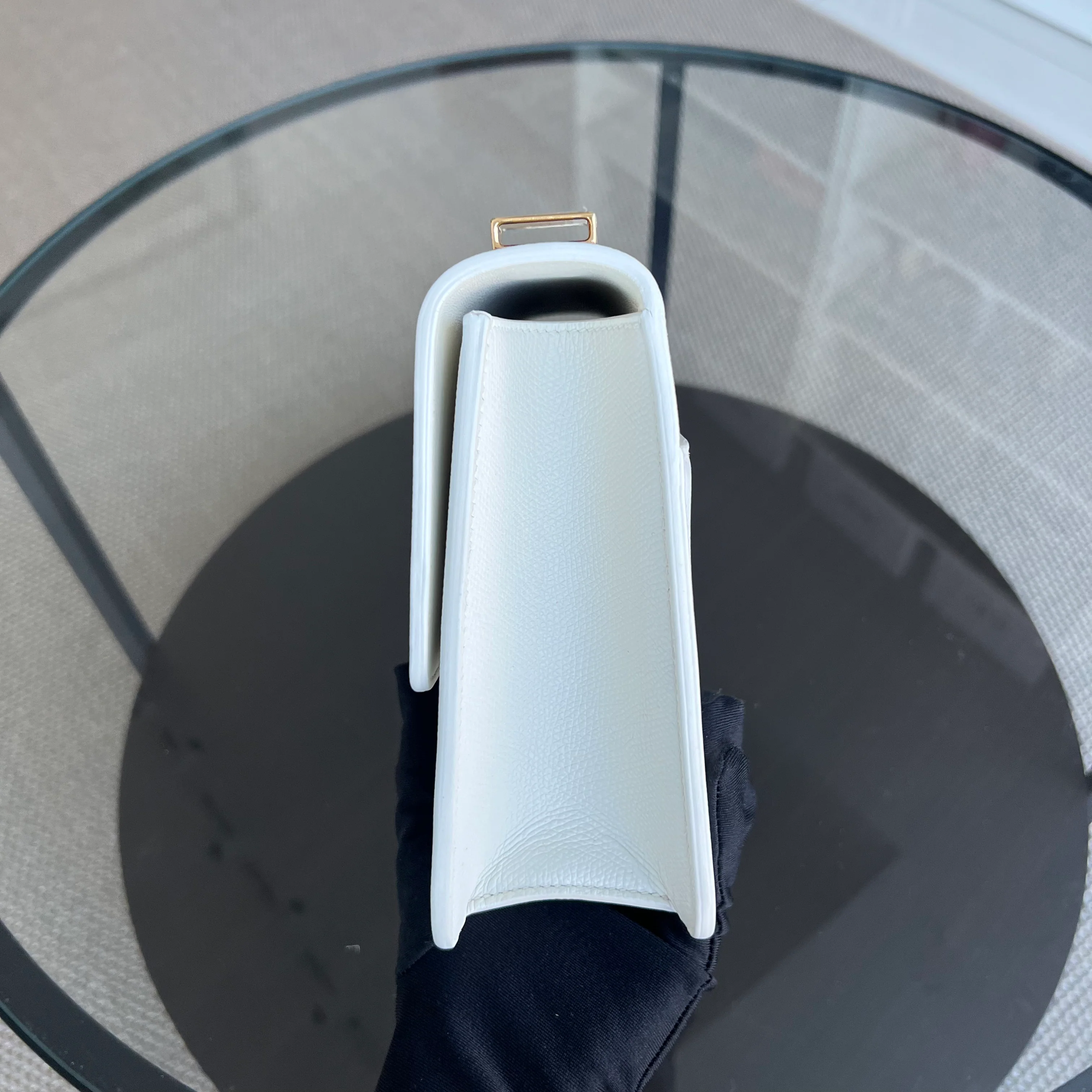 Dior Montaigne 30 Grained Calfskin White Golden Hardware - Best Luxury Designers