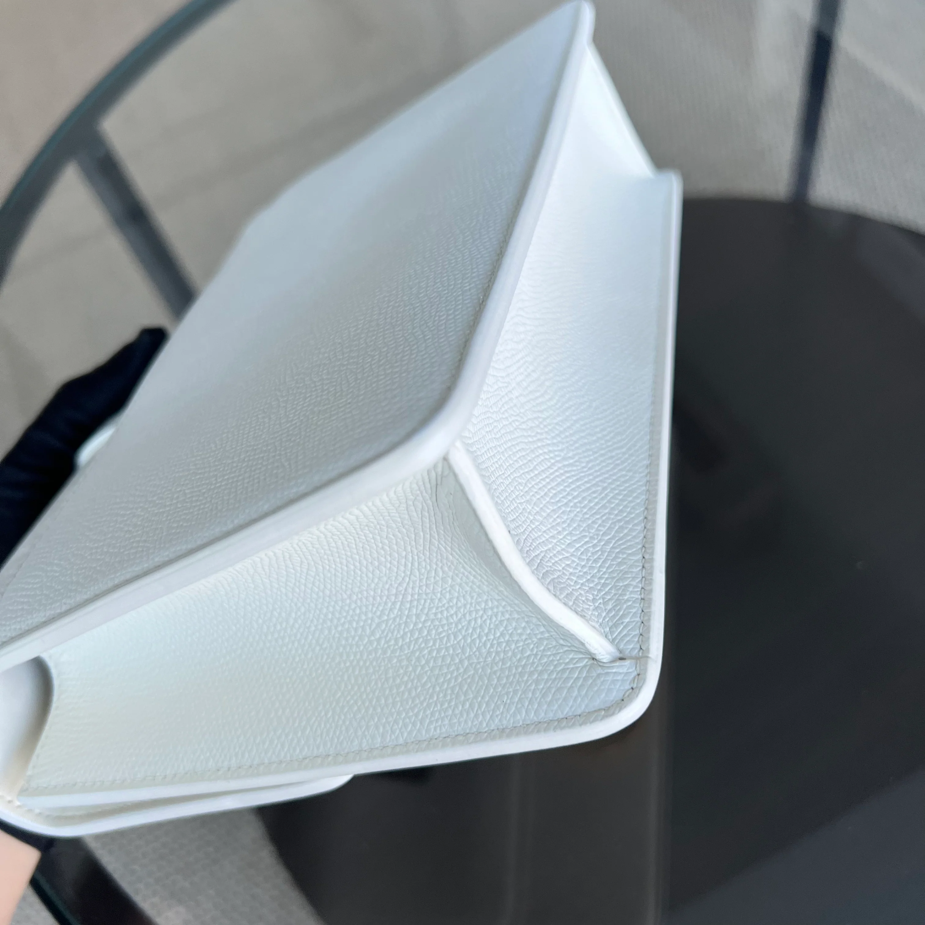 Dior Montaigne 30 Grained Calfskin White Golden Hardware - Best Luxury Designers