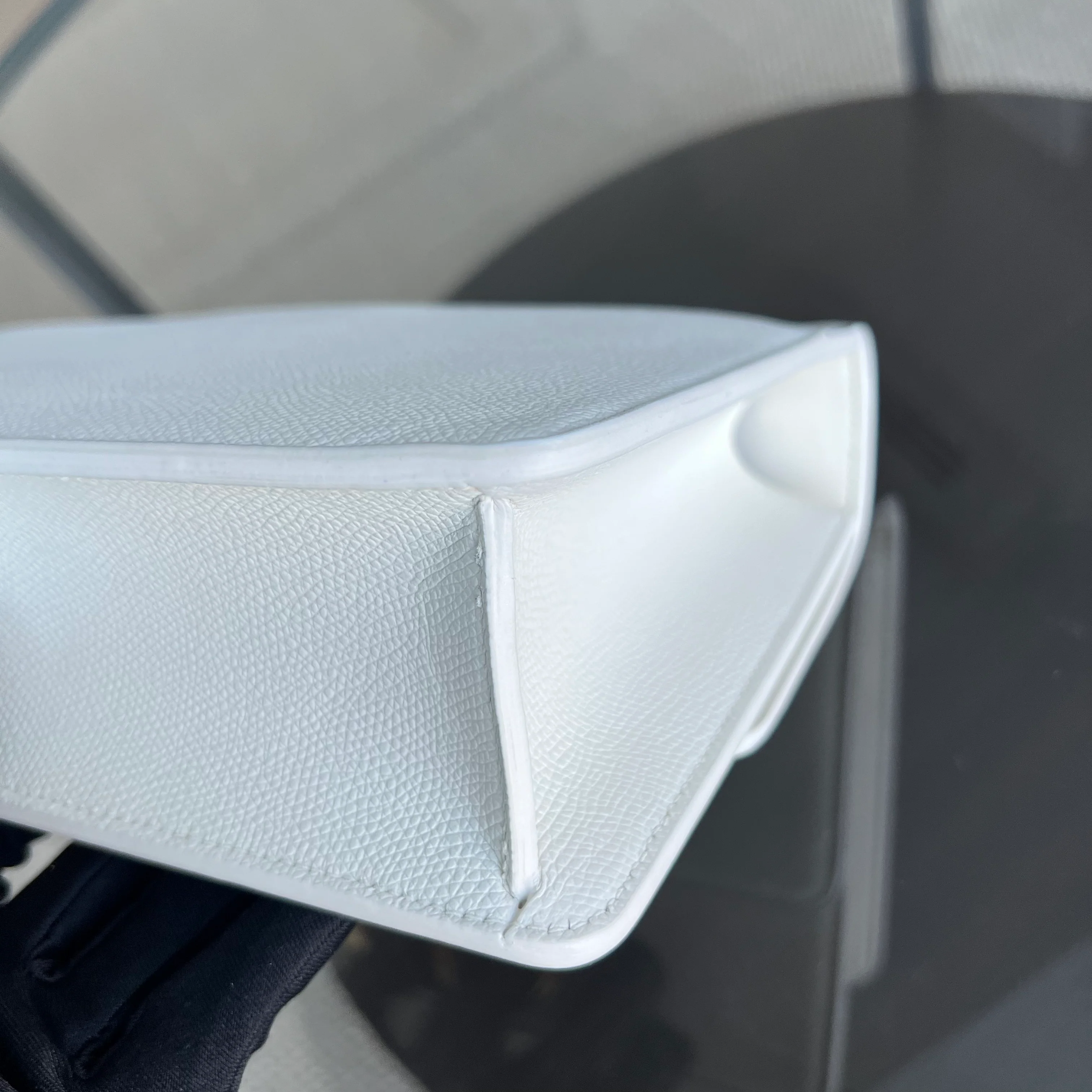 Dior Montaigne 30 Grained Calfskin White Golden Hardware - Best Luxury Designers