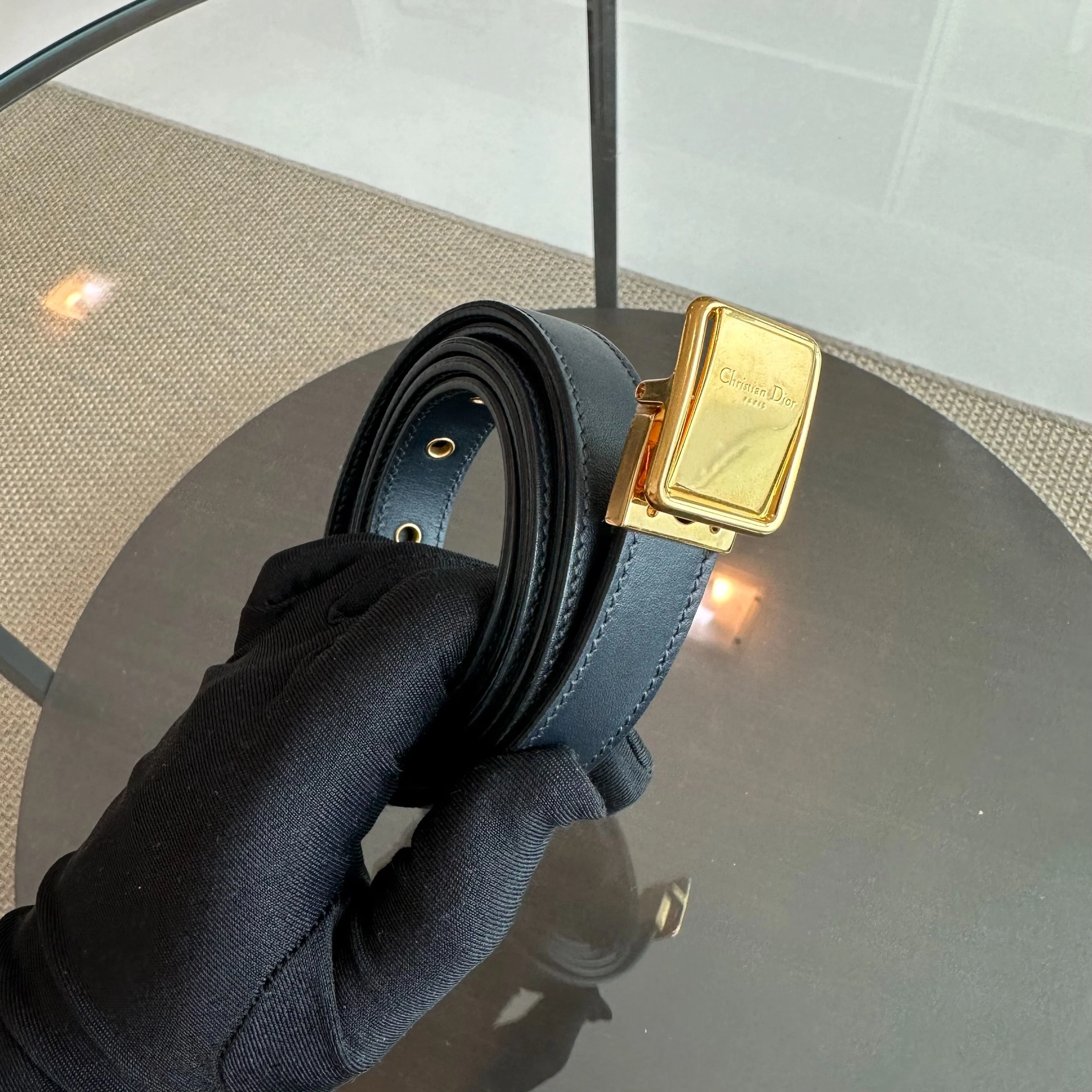 Dior Montaigne 30 Oblique Monogram Blue Shoulder Bag GHW - Best Luxury Designers