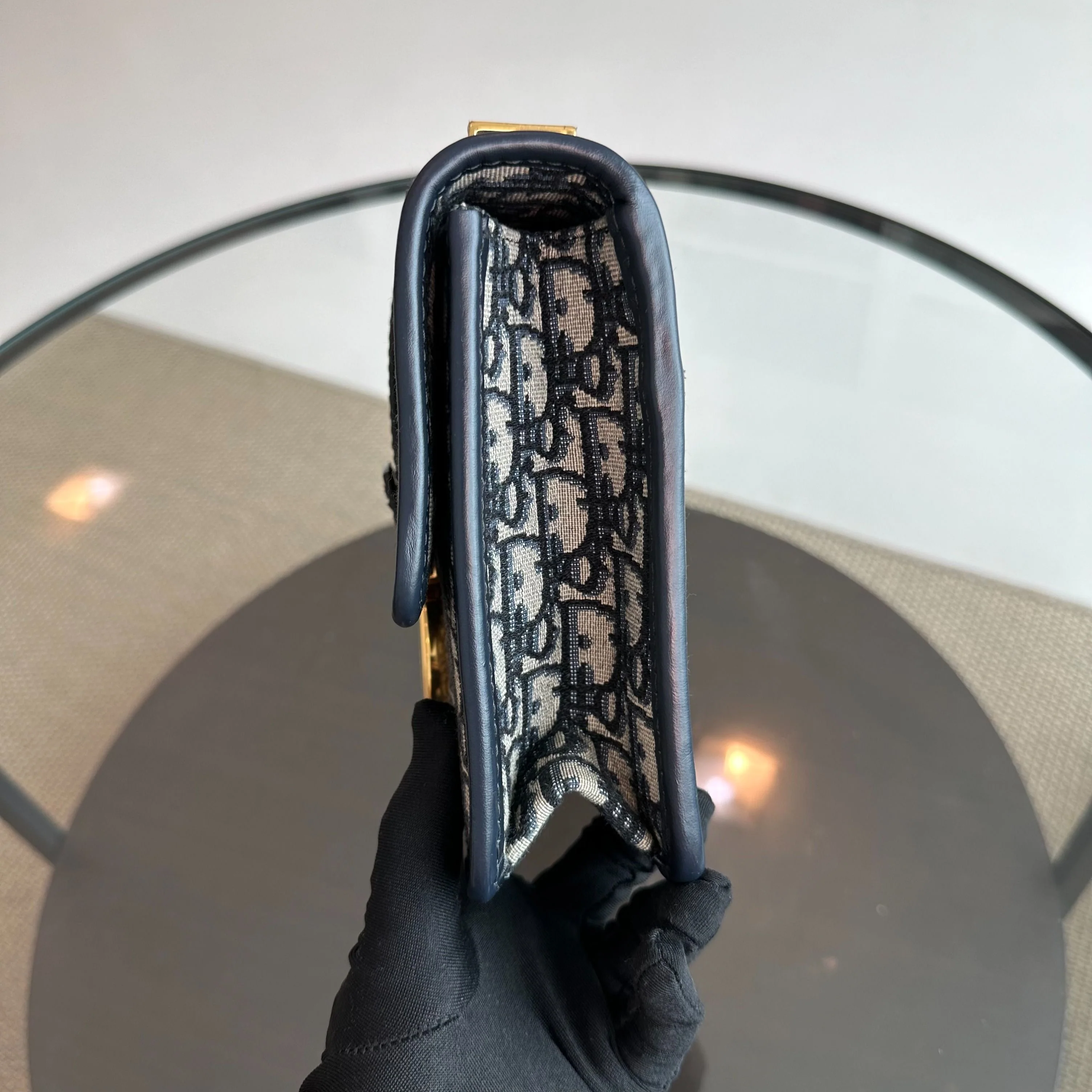 Dior Montaigne 30 Oblique Monogram Blue Shoulder Bag GHW - Best Luxury Designers