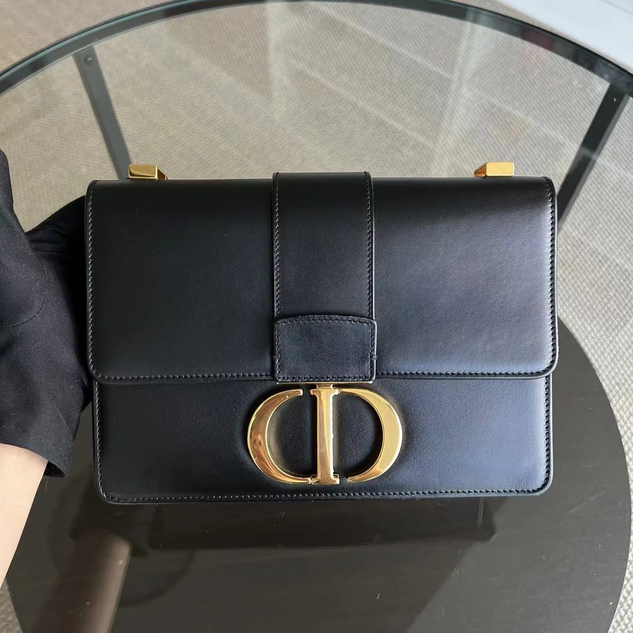 Dior Montaigne 30 Smooth Calfskin Black GHW - Best Luxury Designers