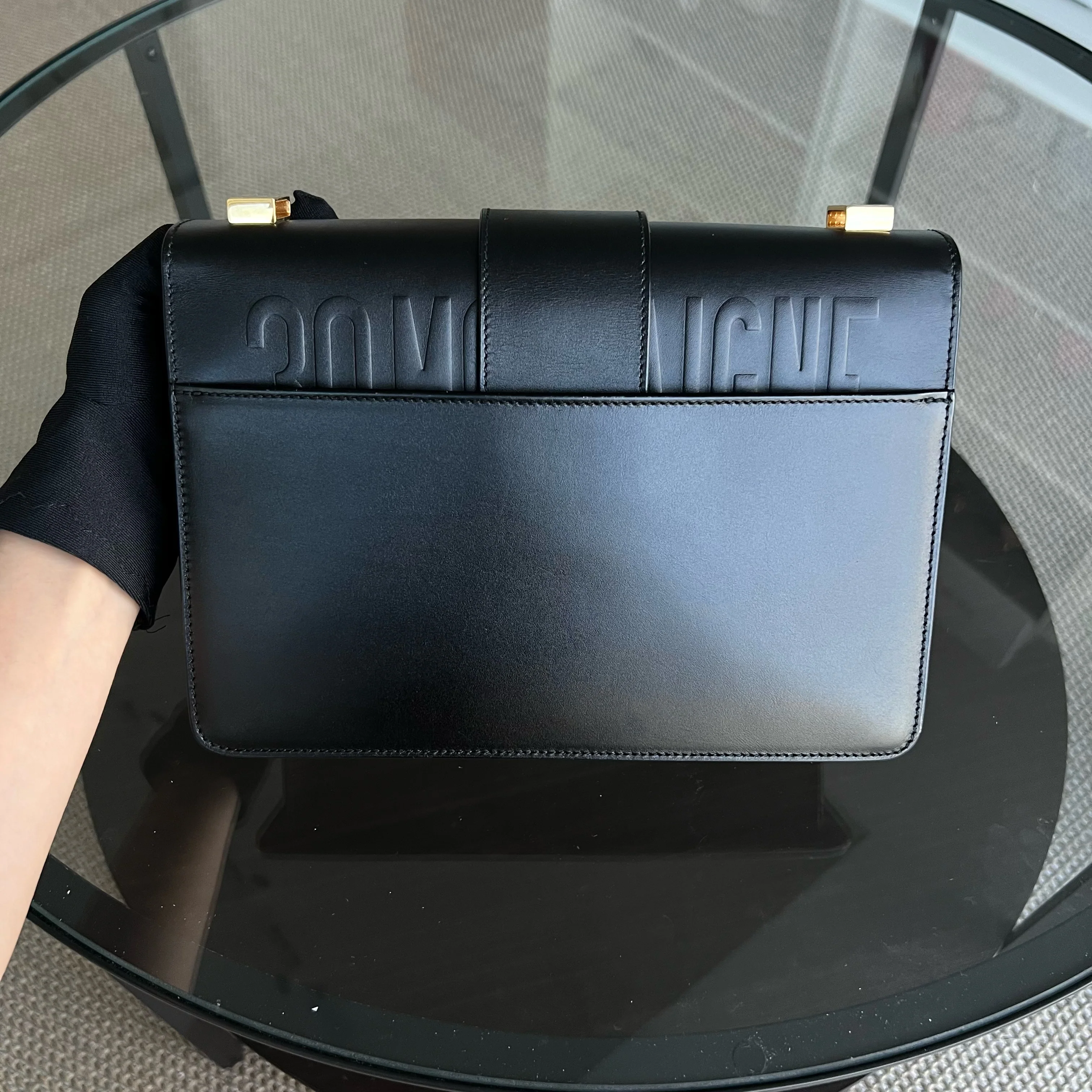 Dior Montaigne 30 Smooth Calfskin Black Golden Hardware - Best Luxury Designers