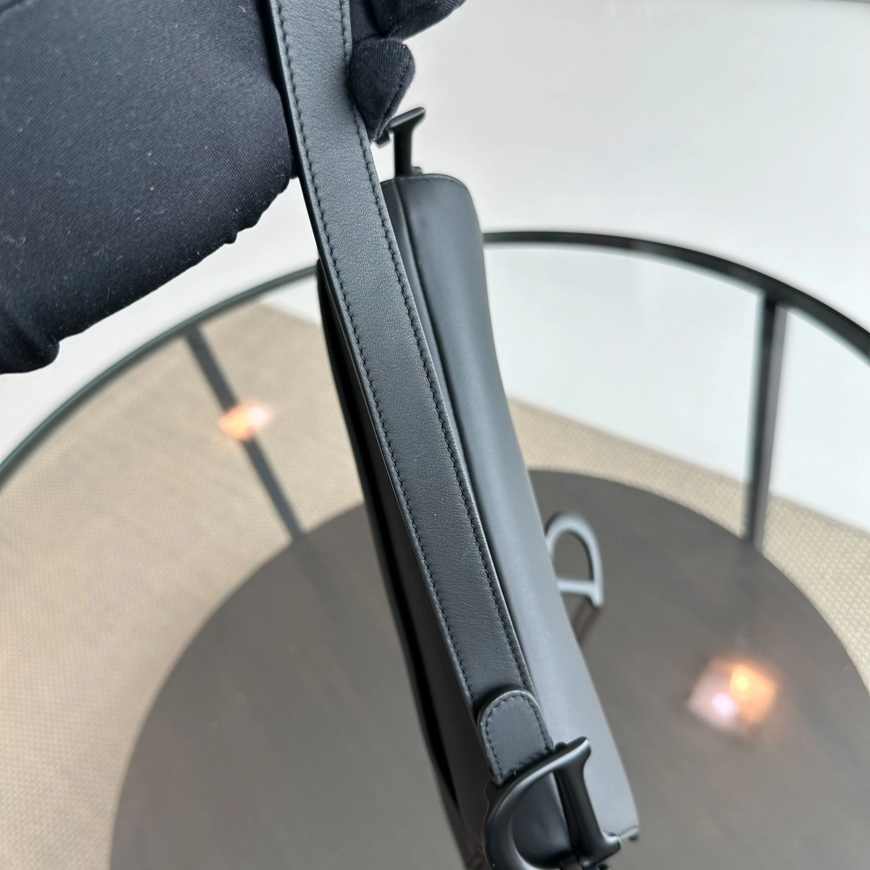 Dior Saddle Medium All Black Classic Lambskin BHW - Best Luxury Designers