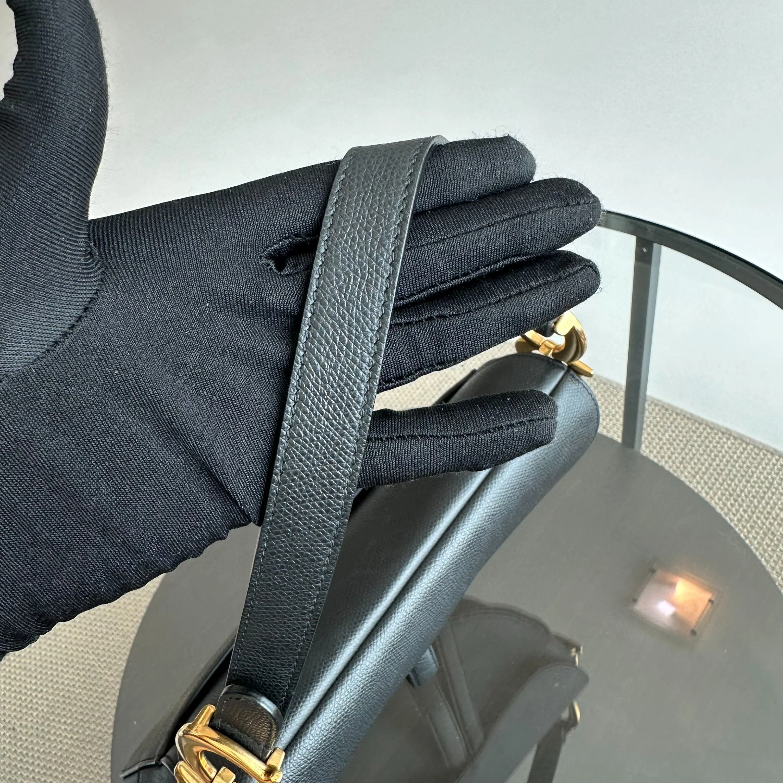 Dior Saddle Medium Grained Calfskin Black GHW - Best Luxury Designers