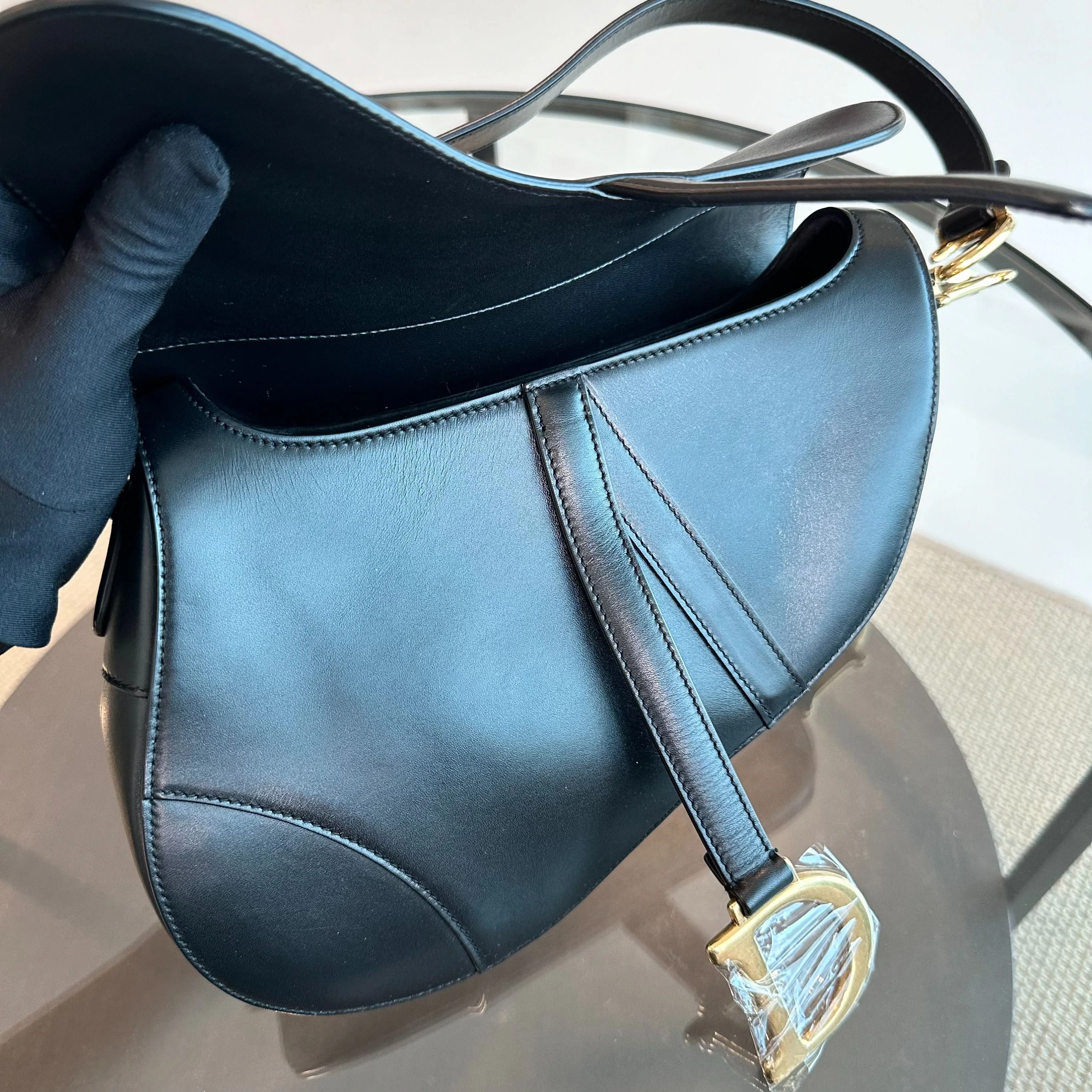 Dior Saddle Medium Smooth Calfskin Black GHW - Best Luxury Designers