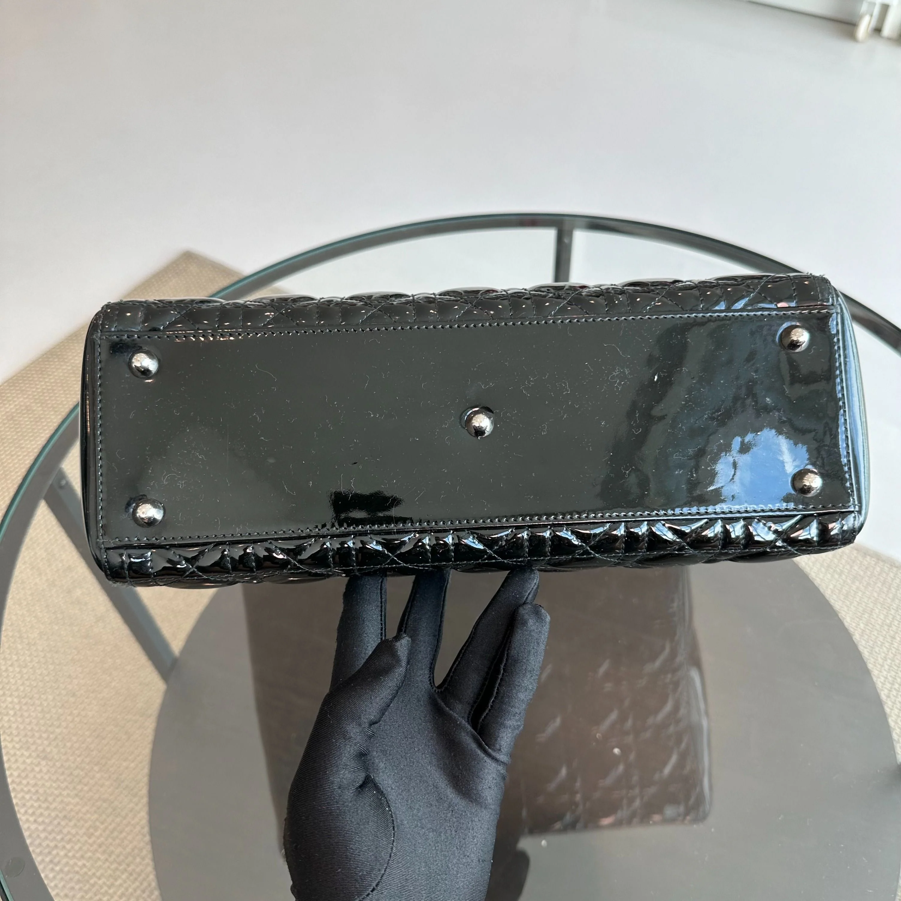 Lady Large Patent Leather Black SHW