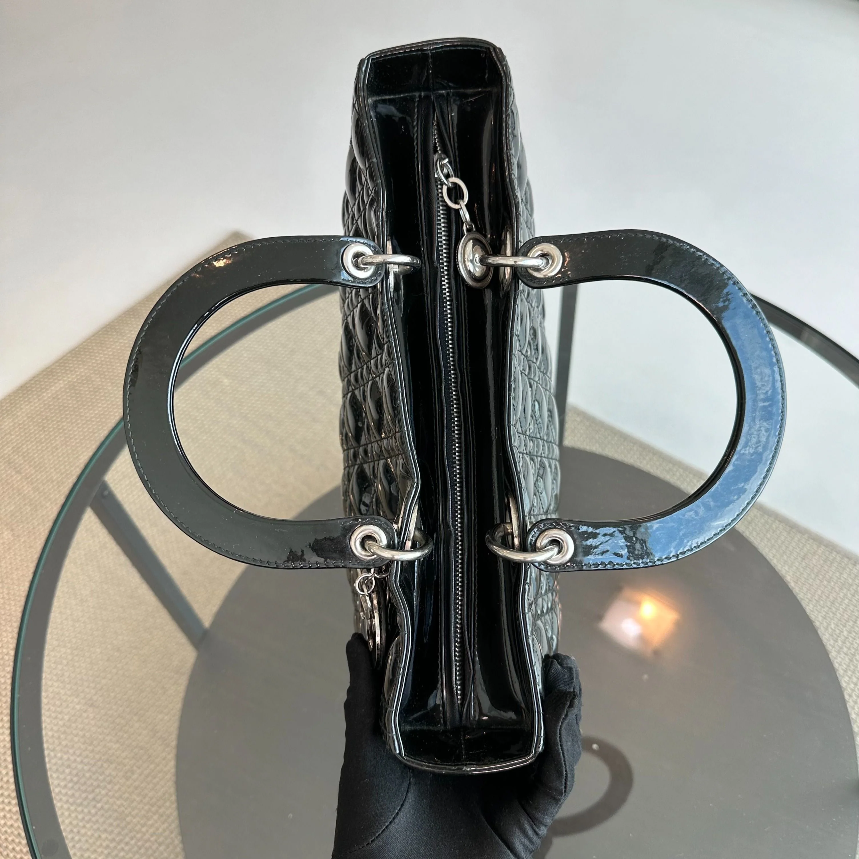 Lady Large Patent Leather Black SHW