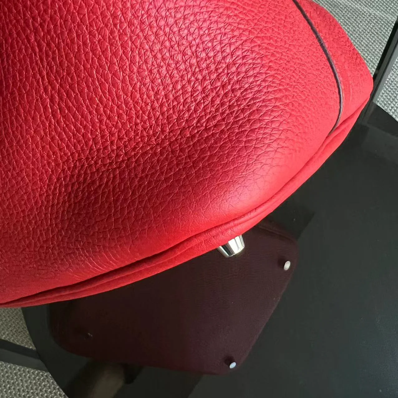 Hermes Picotin 22 - Clemence Red Silver Hardware