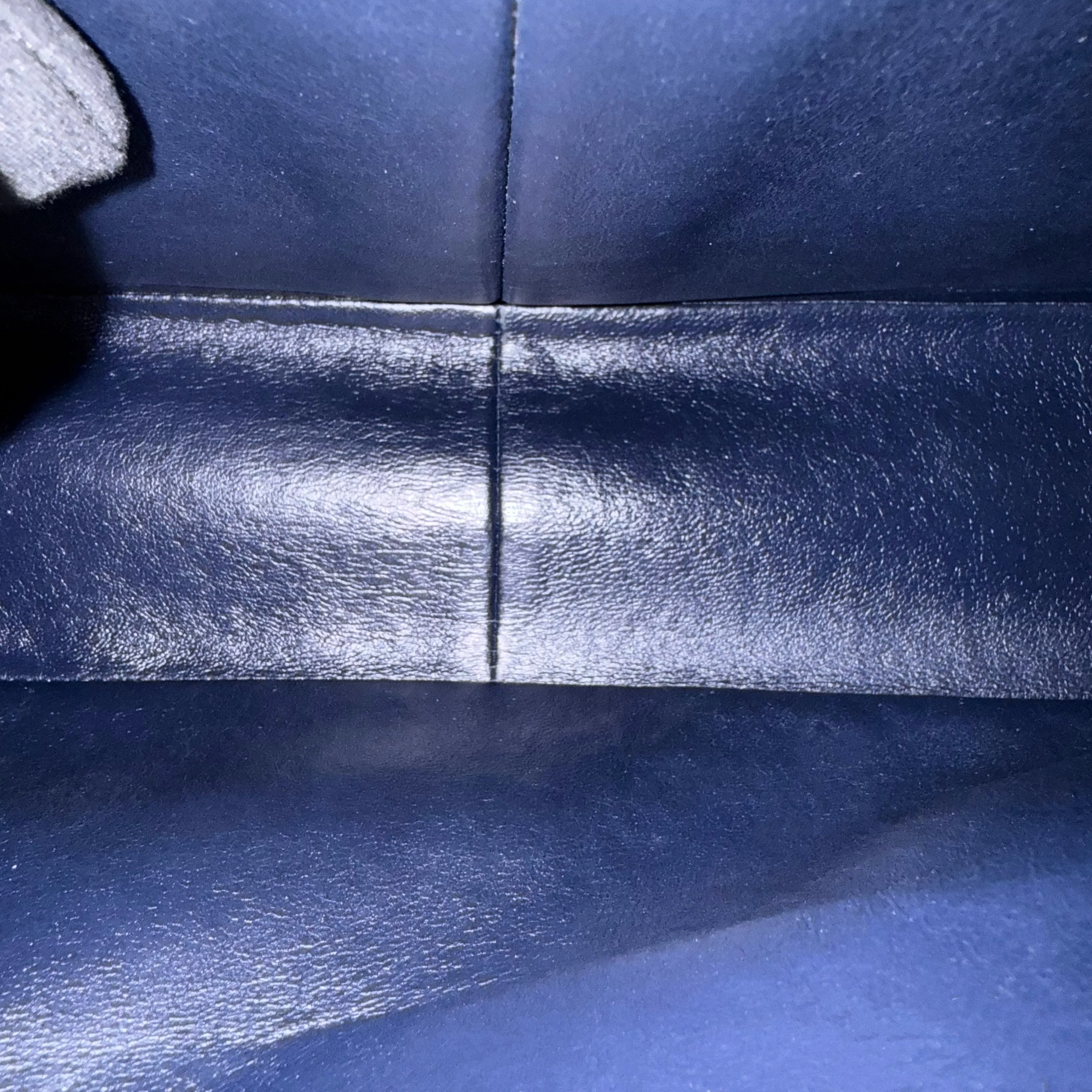 Chanel Classic Flap Maxi - Caviar 33CM Double Flap Quilted Dark Navy Blue Silver Hardware Series 15