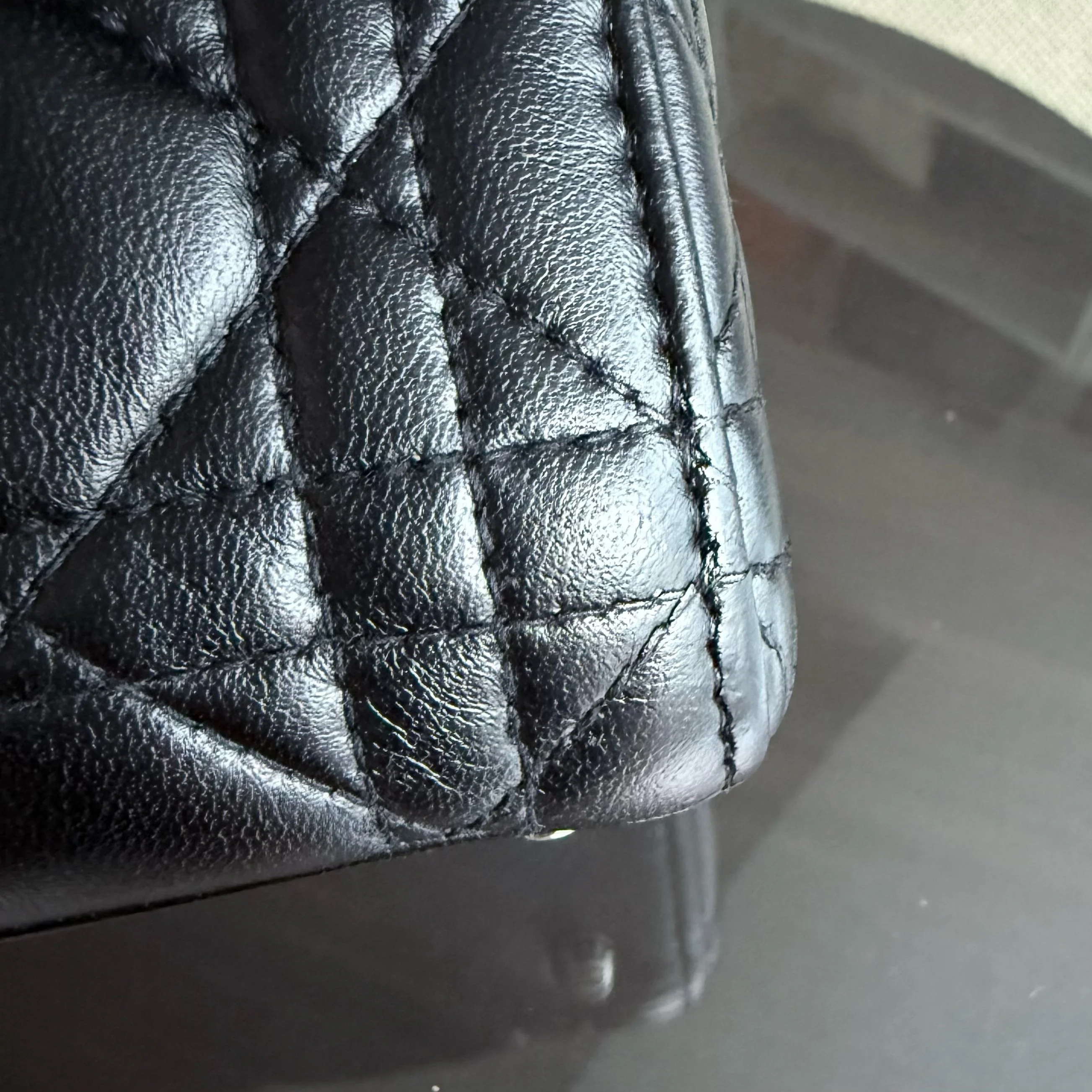 Dior Lady Mini - Cannage Lambskin Black Silver Hardware Adjustable Strap