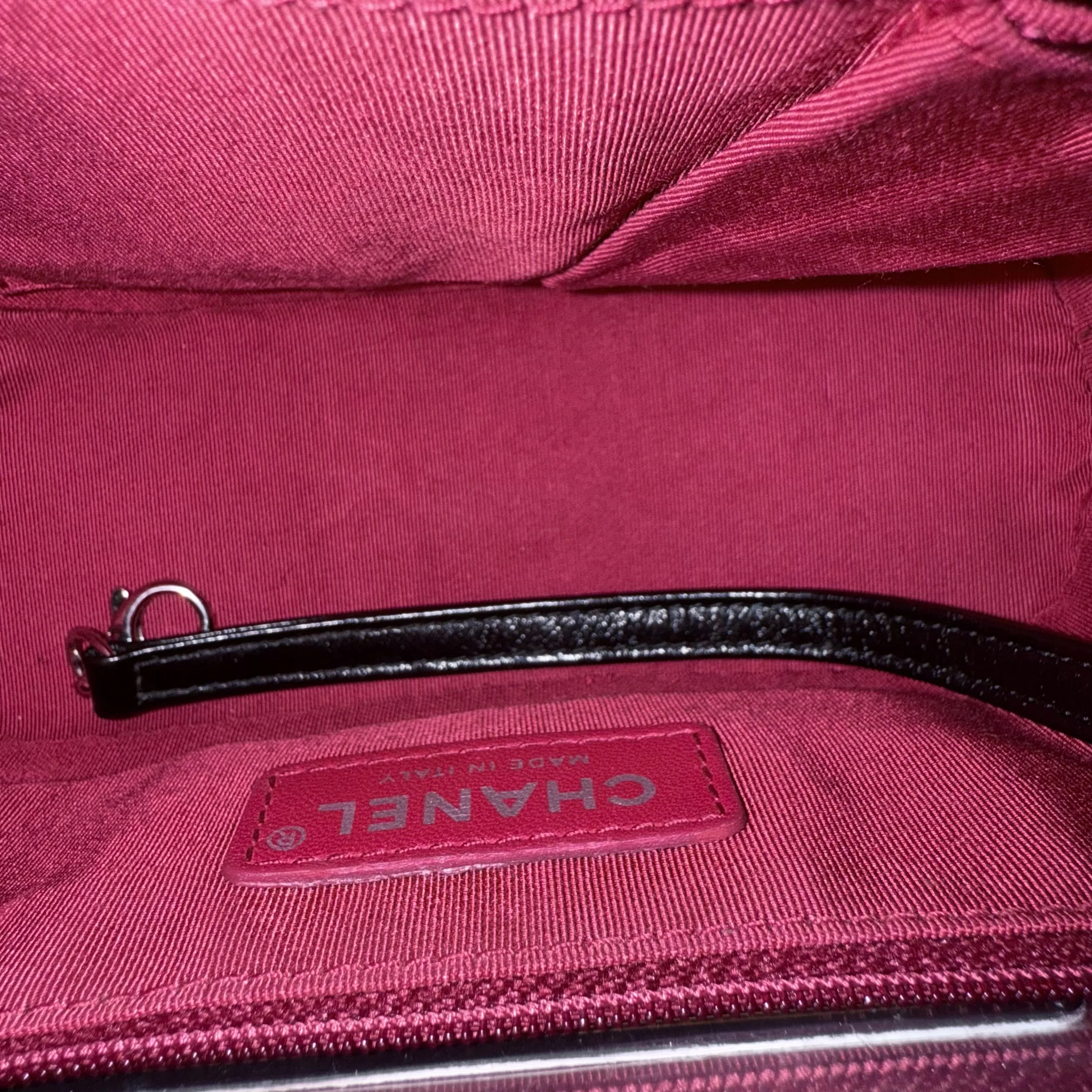 Chanel Gabrielle Small - Quilted Aged Calfskin Black Two-tone Gold Hardware