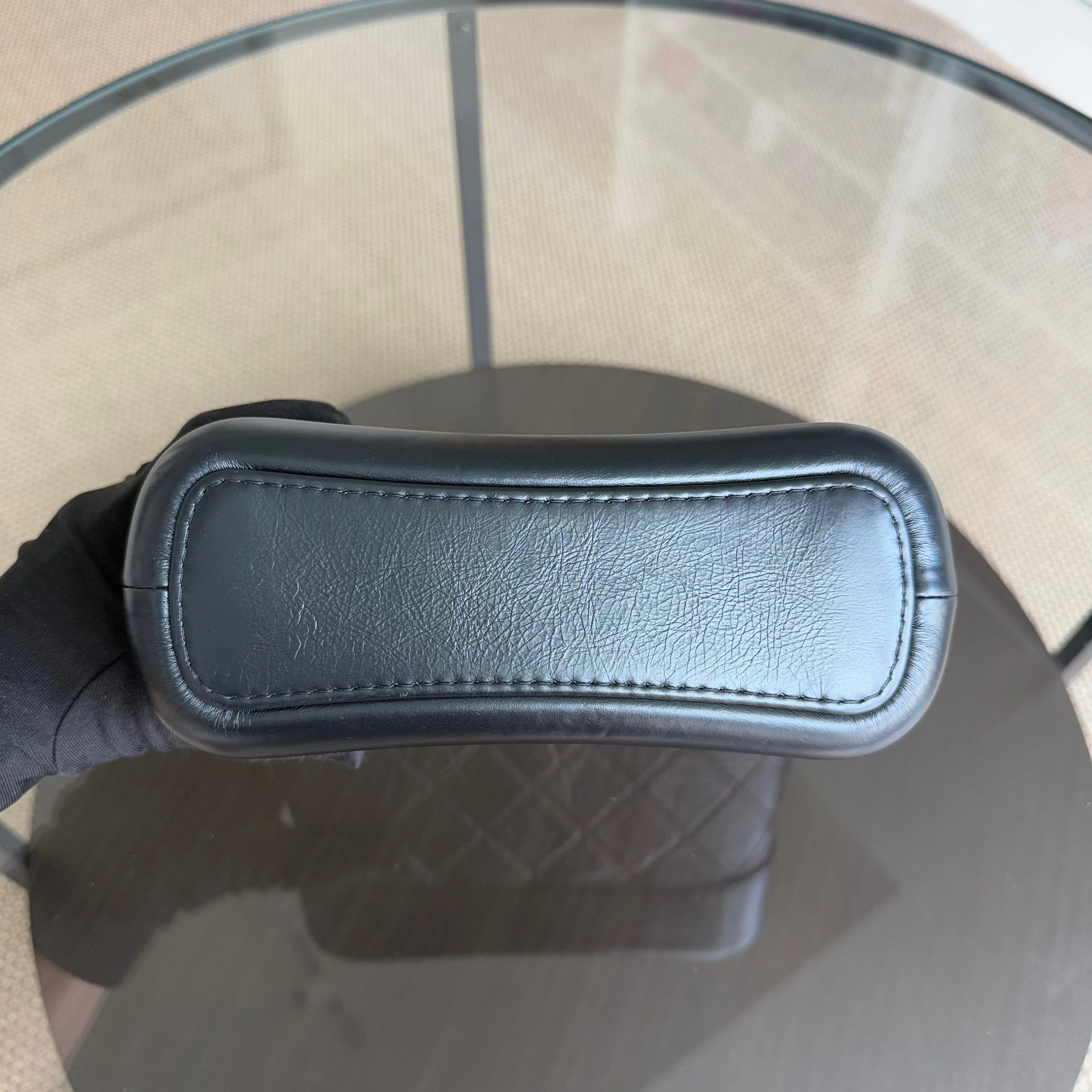 Chanel Gabrielle Small - Quilted Calfskin Black Gold Hardware