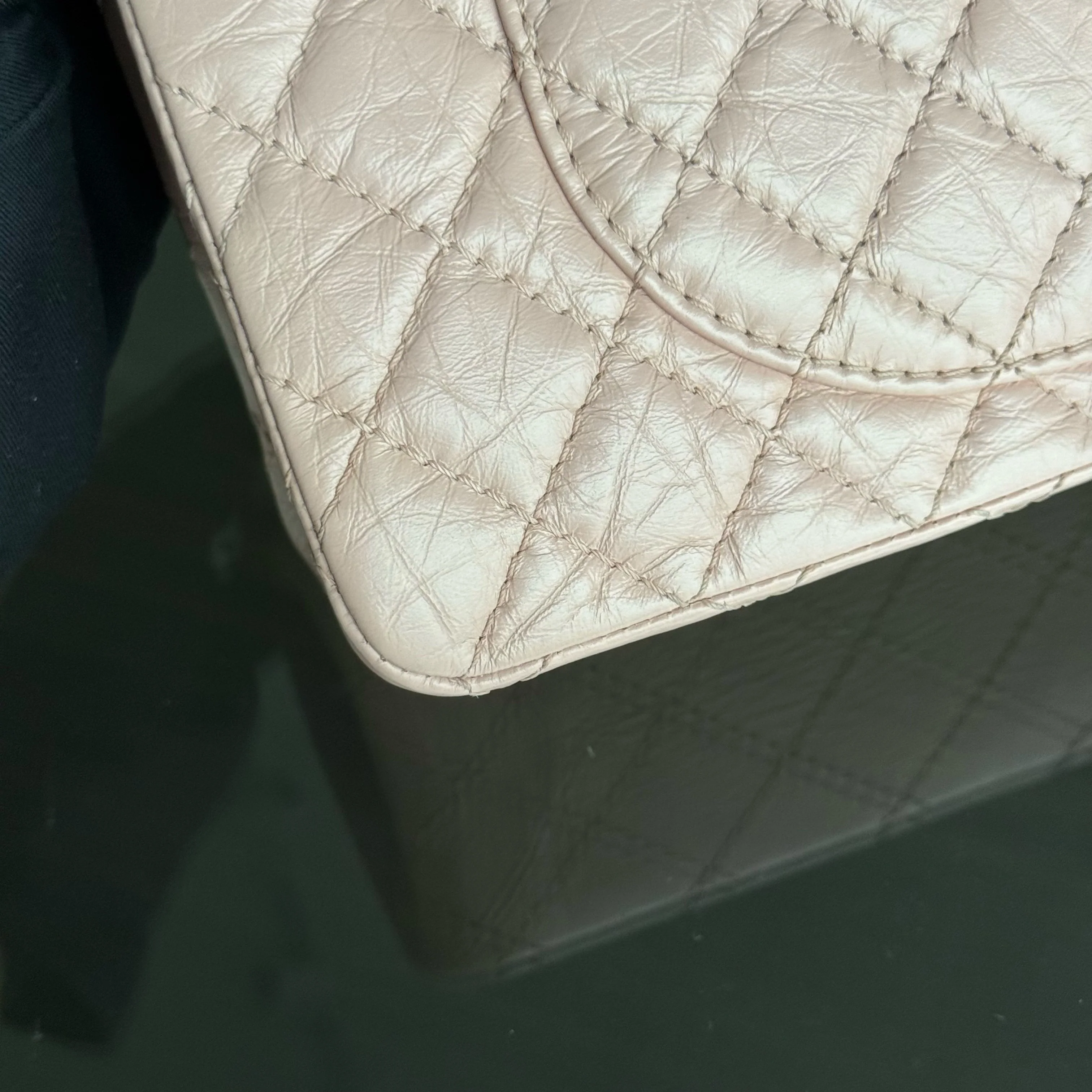 Chanel 2.55 Reissue 225 Small - Sakura Pink Quilted Aged Calfskin Ruthenium Gold Hardware Series 27