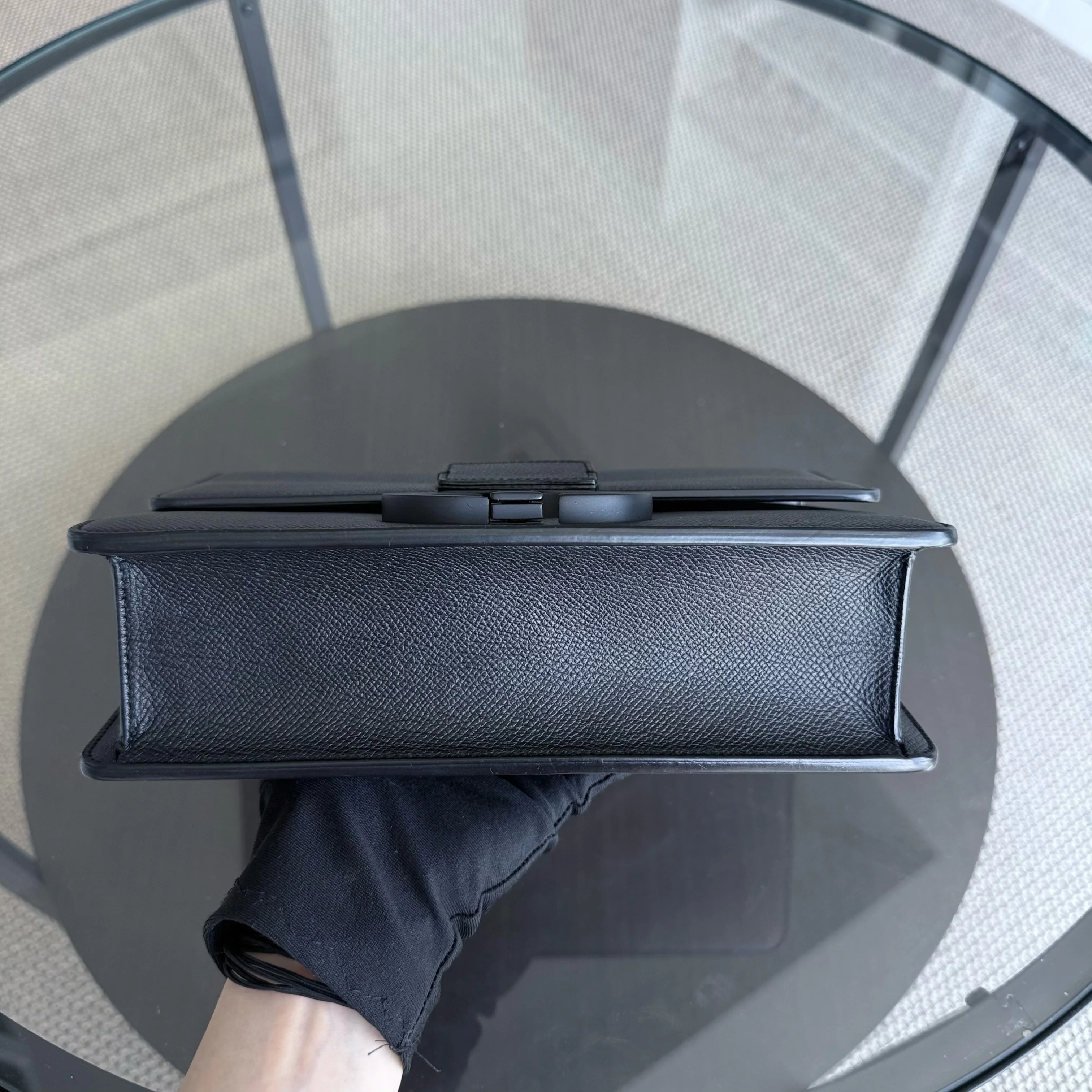 Dior 30 Montaigne 30 - Grained Calfskin All Black