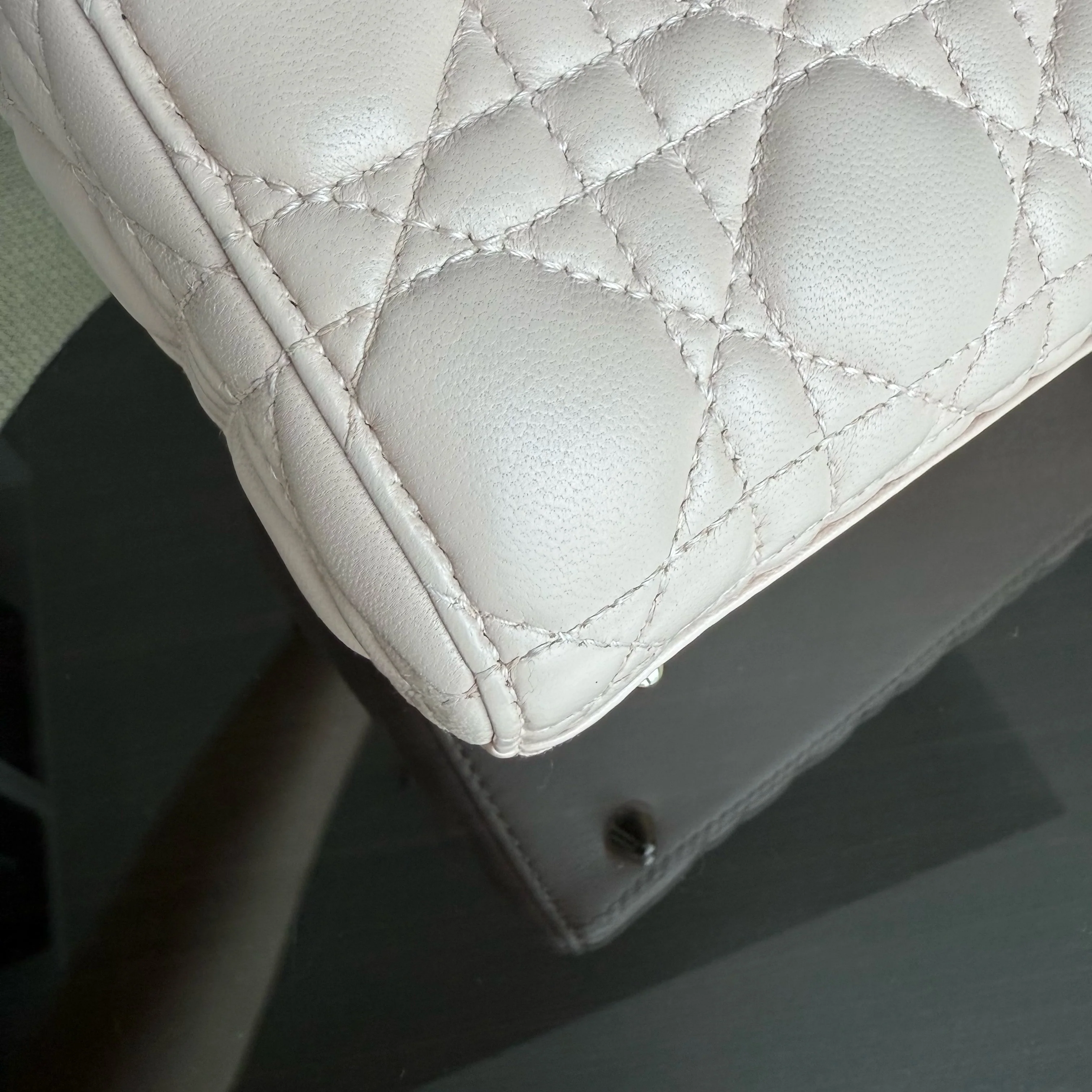 Dior Lady Small - Cannage Lambskin Light Pink Gold Hardware