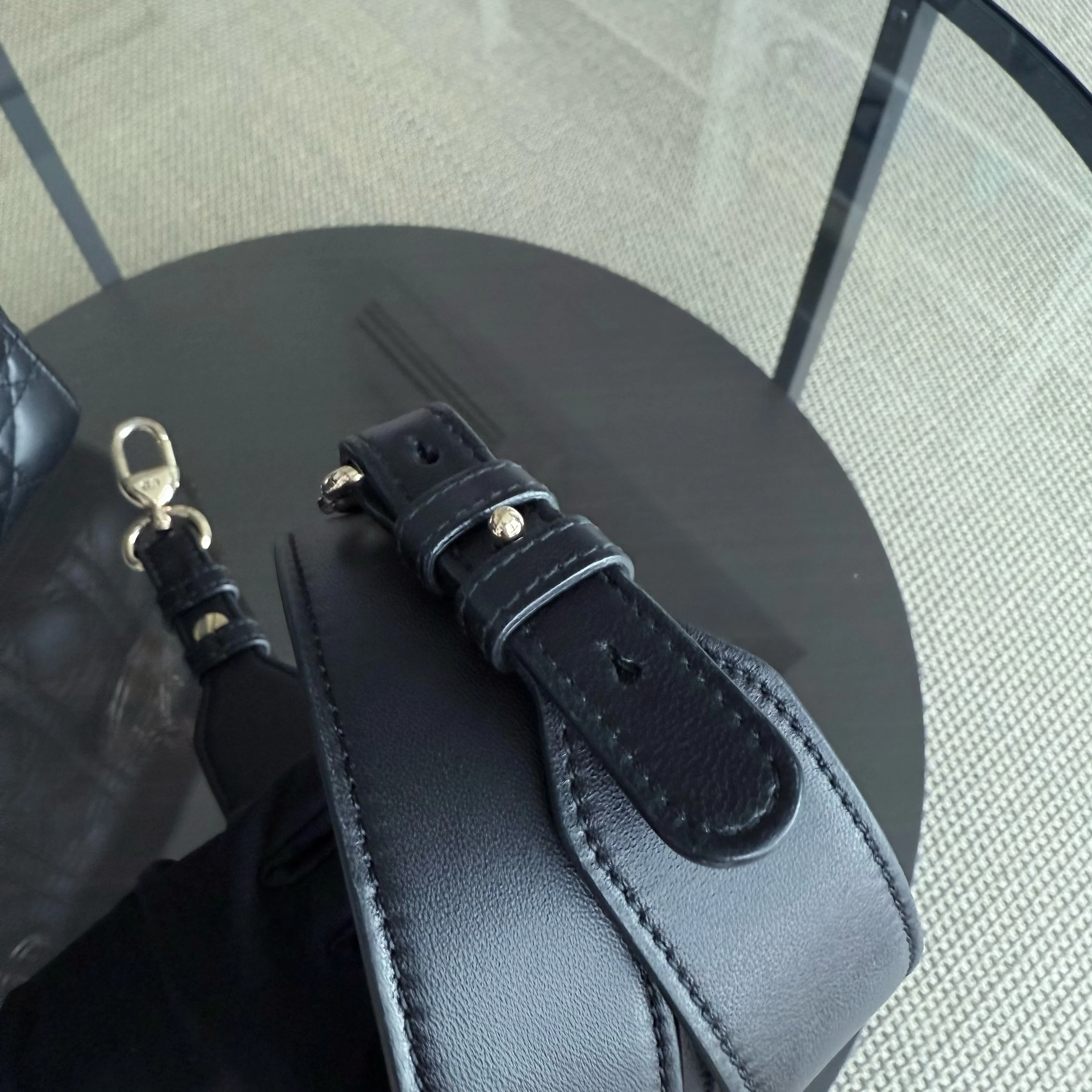 Dior Lady Small - Cannage Lambskin Black Gold Hardware