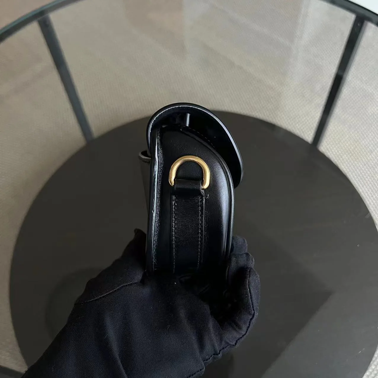 Dior Bobby East West - Smooth Calfskin Black Golden Hardware