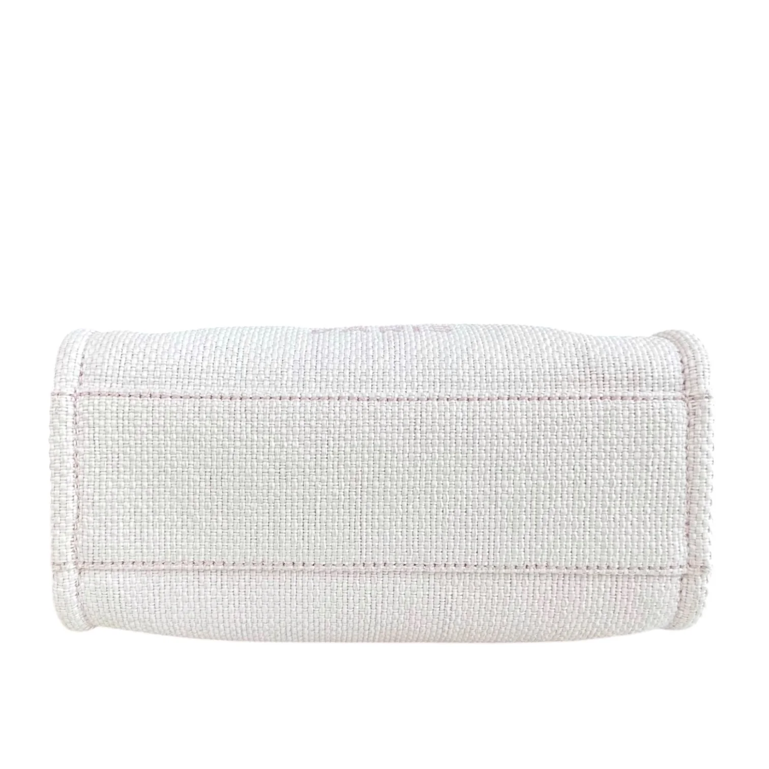 Chanel Deauville Mini - Fabric Tote Pink Silver Hardware Series 21