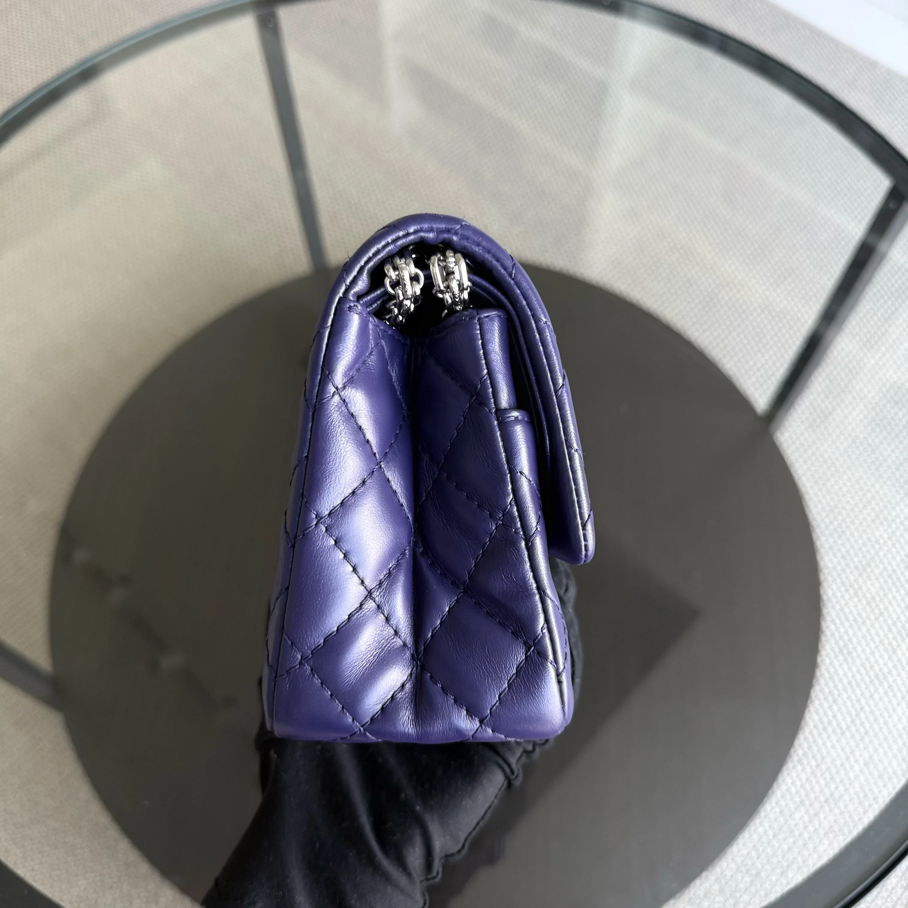 Chanel 2.55 Reissue 225 Small - 24CM Quilted Lambskin Dark Purple Series 14