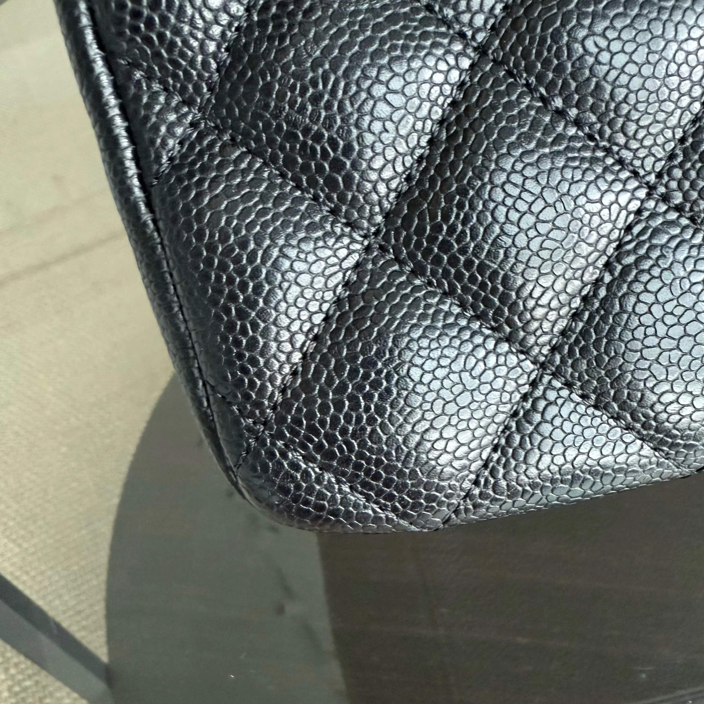 Chanel GST Grand Shopping Tote - Caviar Quilted Black Gold Hardware Series 11