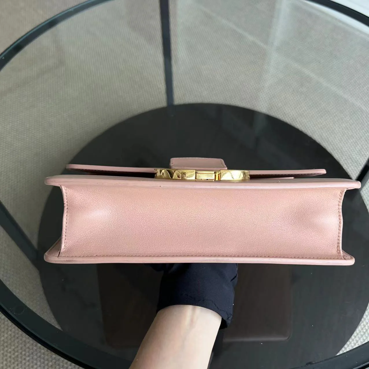 Dior 30 Montaigne Medium - Smooth Calfskin Nude Beige Golden Hardware